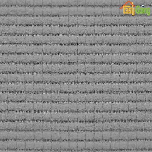 Miniatura 7 de Easy-Going Funda otomana cuadrada elástica de 40 x 40 x 15 pulgadas, protector de muebles, funda rectangular suave con parte inferior elástica,