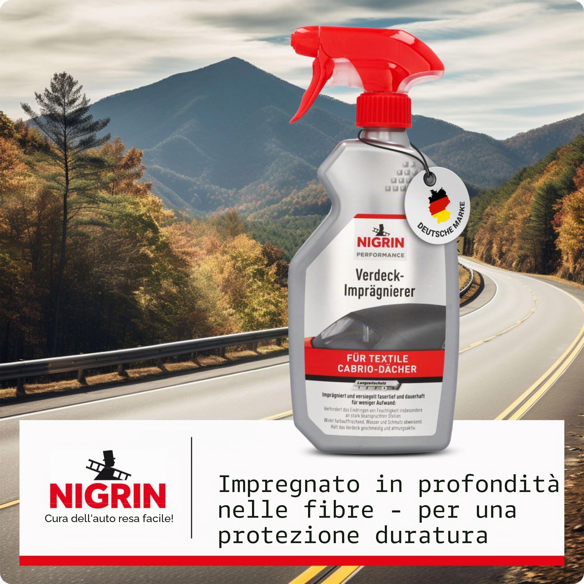Nigrin 74183 Impregnante per Capote, 500 ml