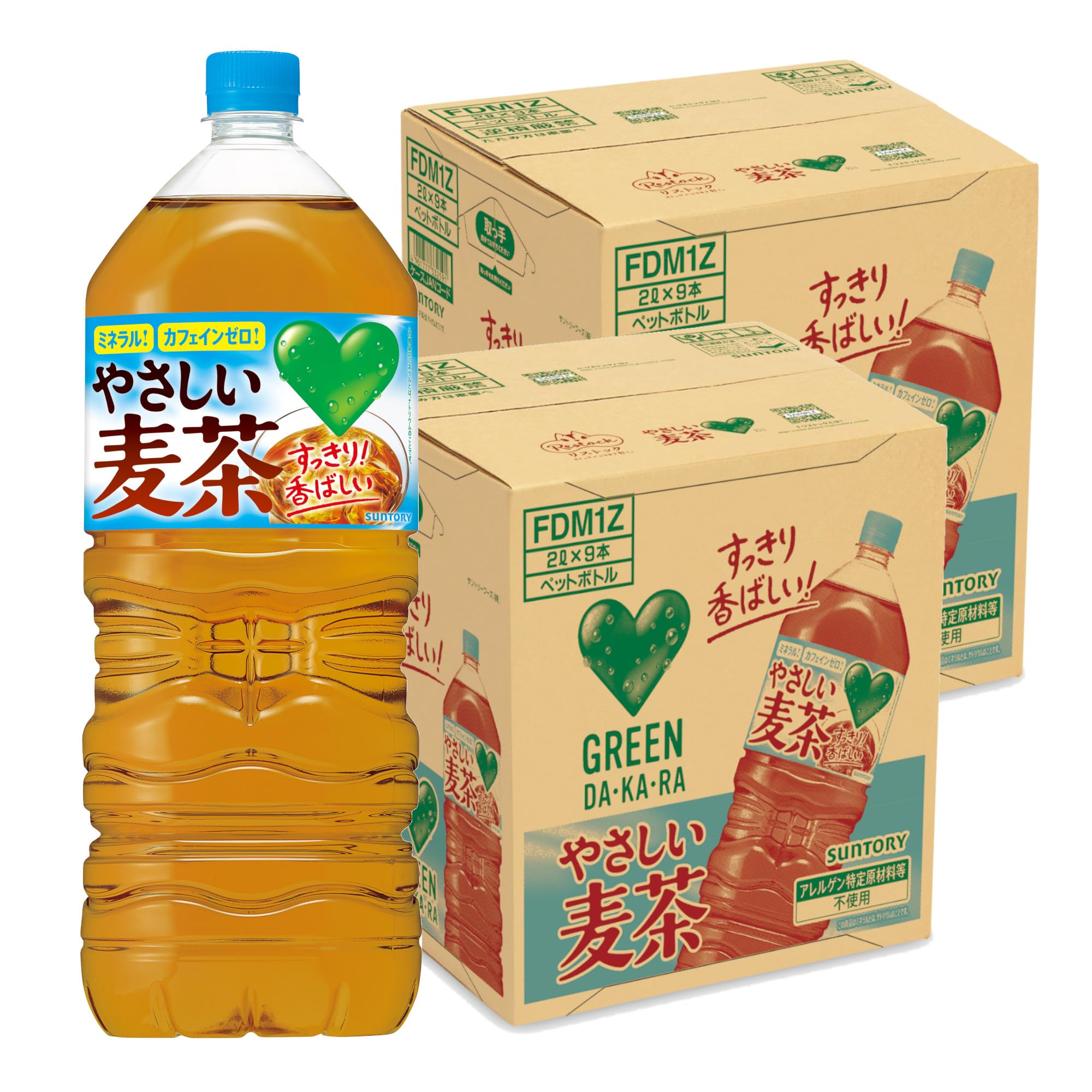 Amazon.co.jp: GREEN DA・KA・RAやさしい麦茶 2L×9本 [Amazon限定