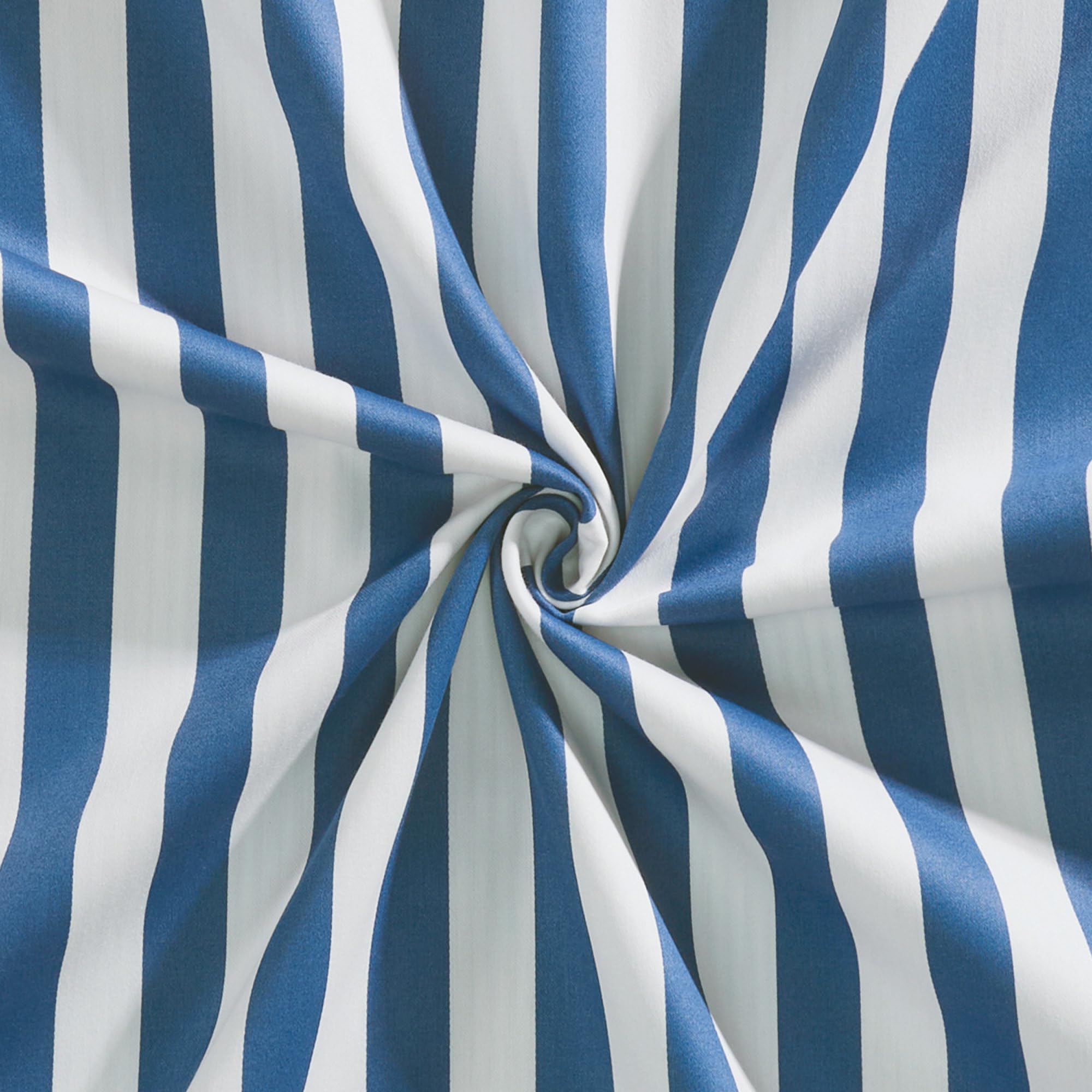 Erwin Müller Wendebettwäsche Mako-Satin blau-weiß Größe 1x 135x200 cm + 1x 40x80 cm