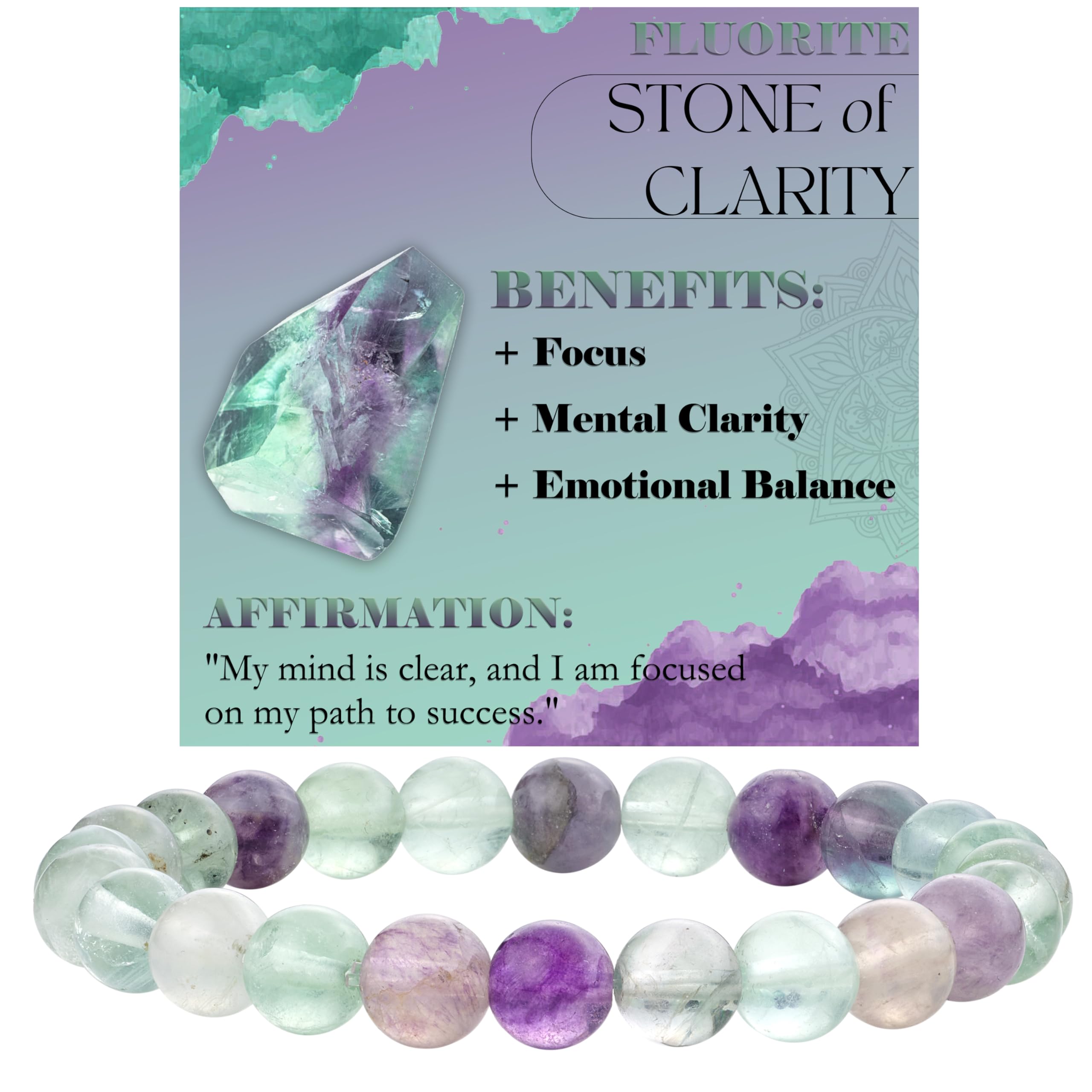 Bivei 8mm Beaded Bracelets for Women Handmade Semi Precious Natural Stone Stretch Elastic Jewelry Yoga Protection Gifts