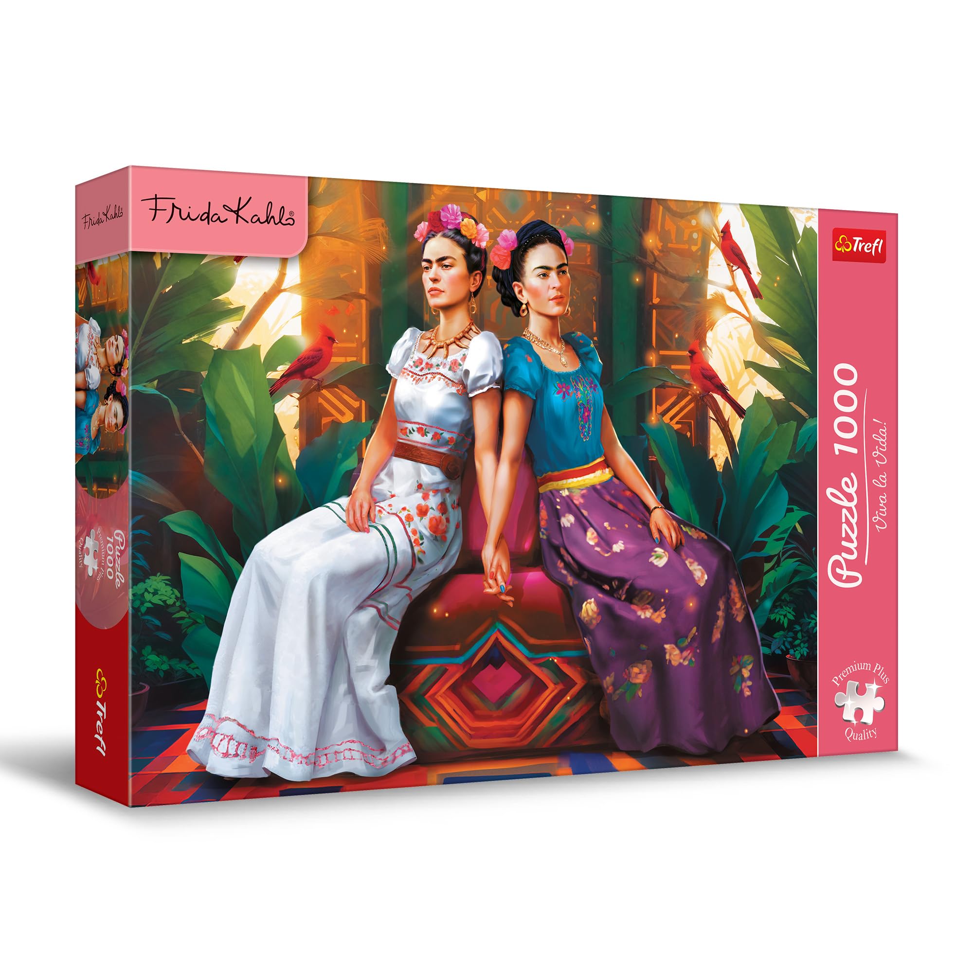 Trefl Premium Plus Quality Frida Kahlo Two Faces Puzzle 1000 Pieces Puzzle Series by Artist Frida Kahlo for Adults and Children from 14 Years