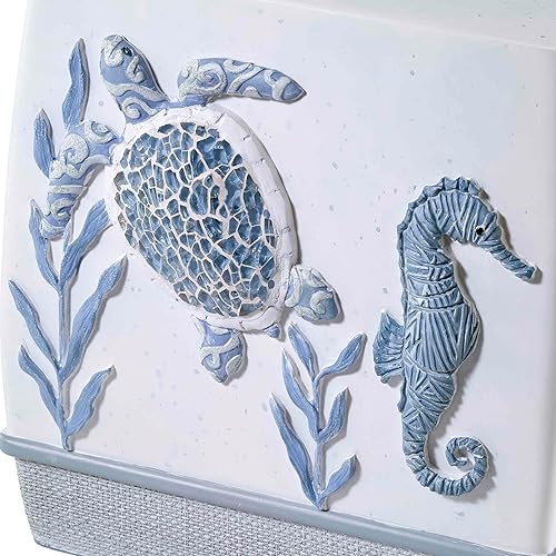 Miniatura 5 de Avanti Linens - Cesta de basura, papelera decorativa, decoración de baño Sealife (colección Caicos)