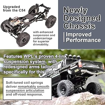Amazon.com: WPL Japan RC Car C64-1 – 1/16 Scale 4WD Rock Crawler