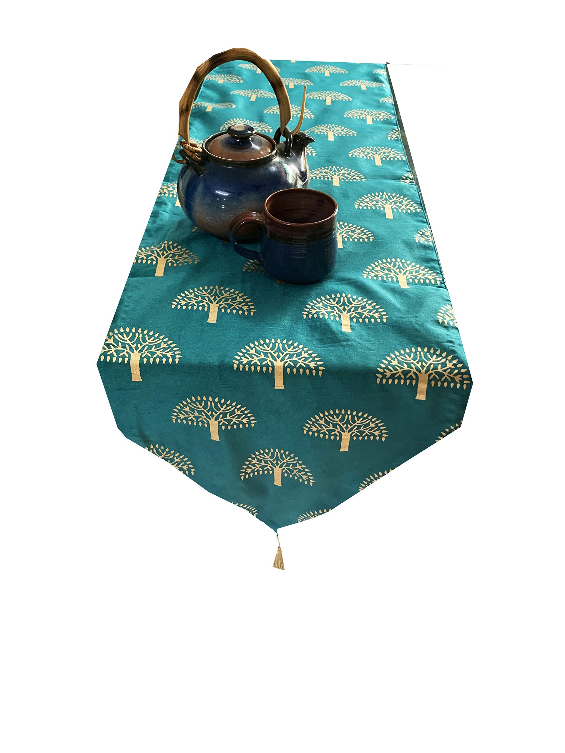Pink Parrot Silk Table Runner - 12x70 Inch -10