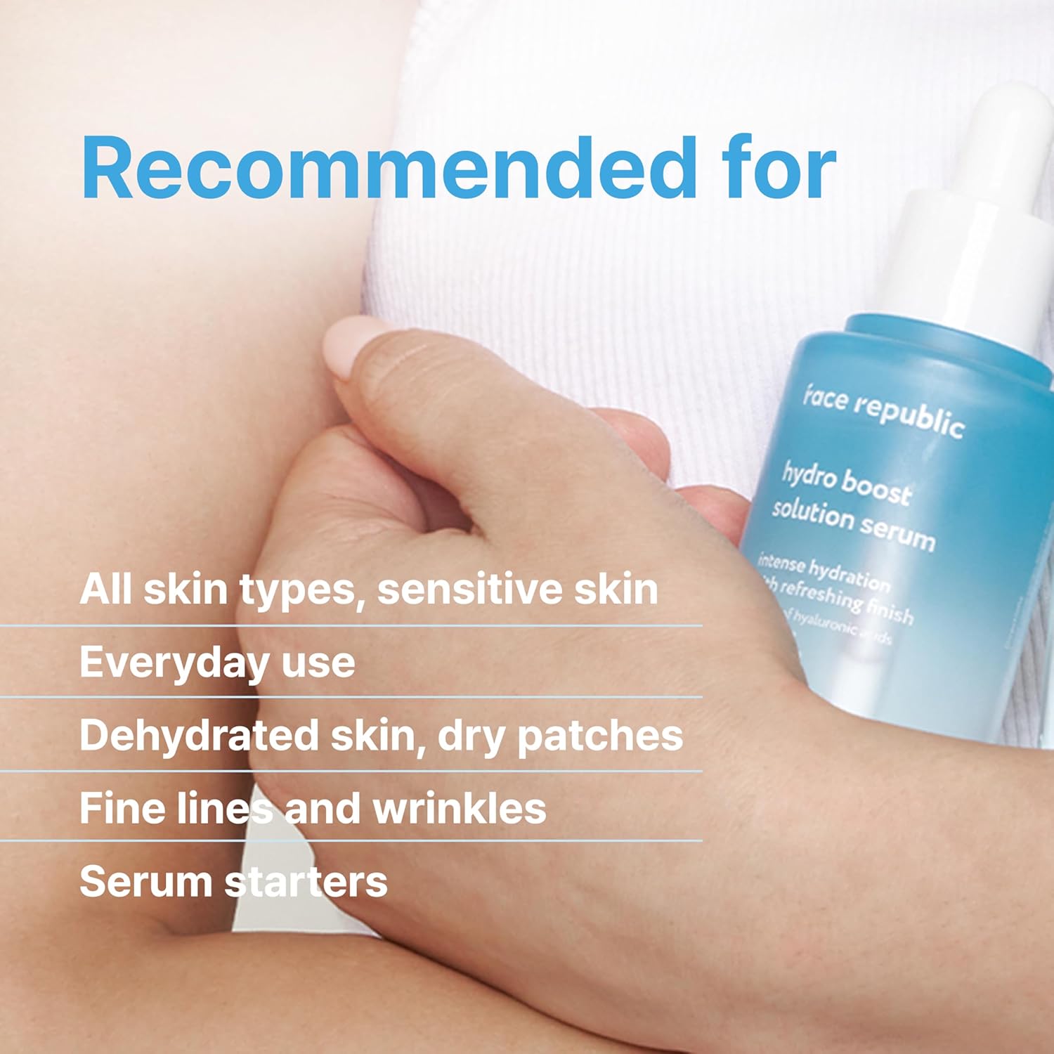 Face Republic Hydro Boost Solution Serum 45ml 1.52 fl oz | Hyaluronic acids, Adenosine | Hydrating, Refining | Anti-wrinkle | No Artificial Color | For Dry, Sensitive Skin | Vegan Korean Skin Care - Image 7