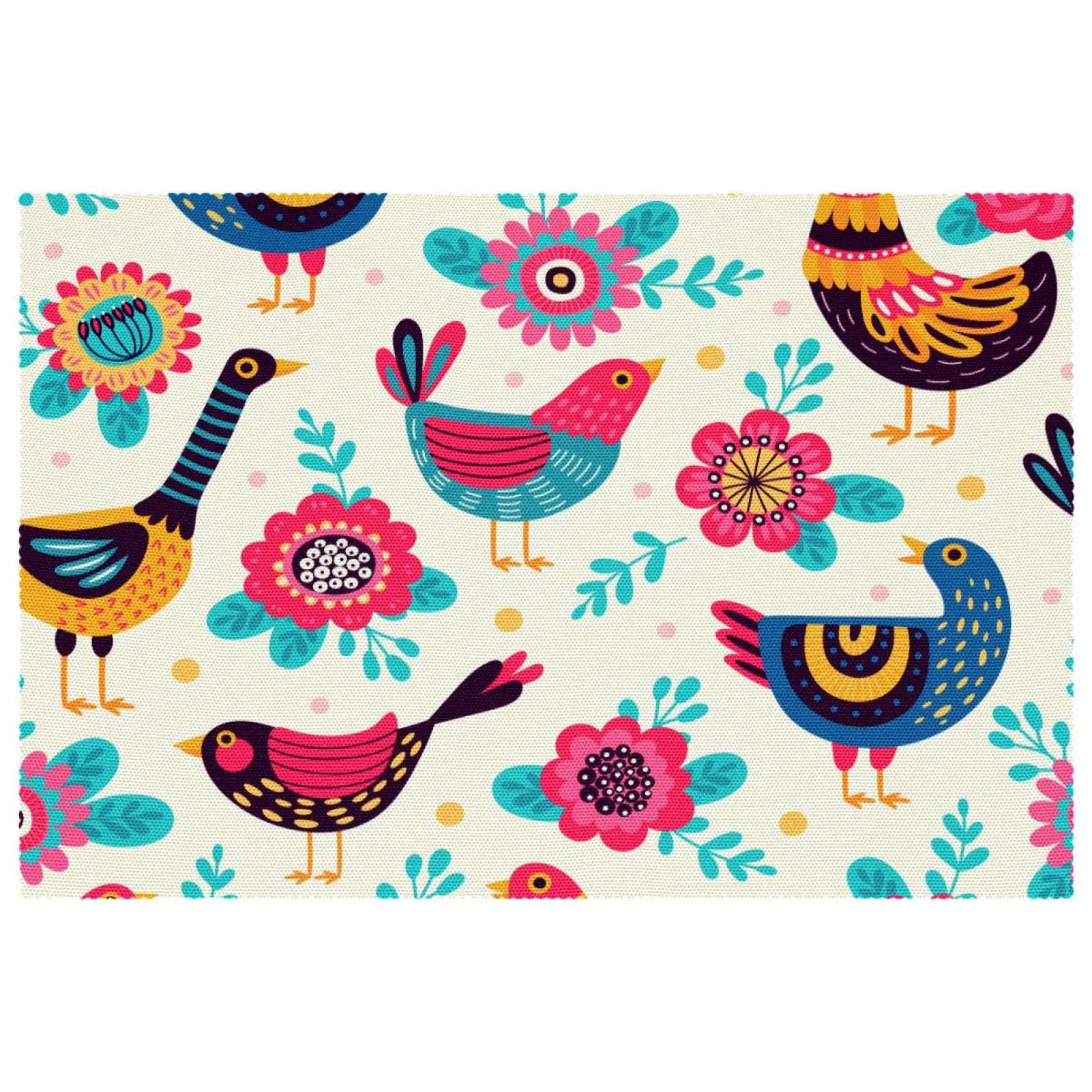 Set de table oiseaux anti-chaleur pour éviter les taches sur table de salle à manger