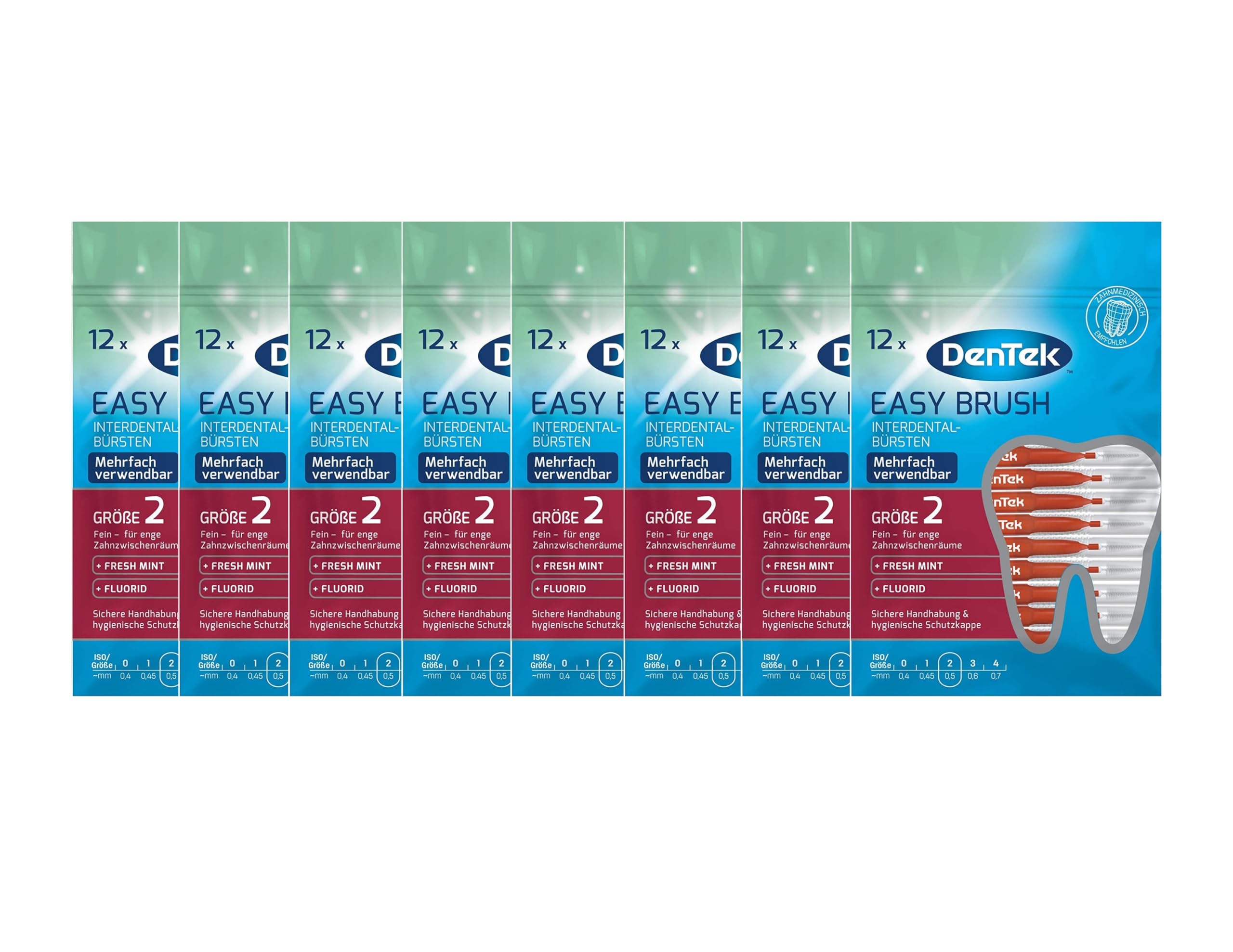 8 cepillos interdentales DenTek ISO 2