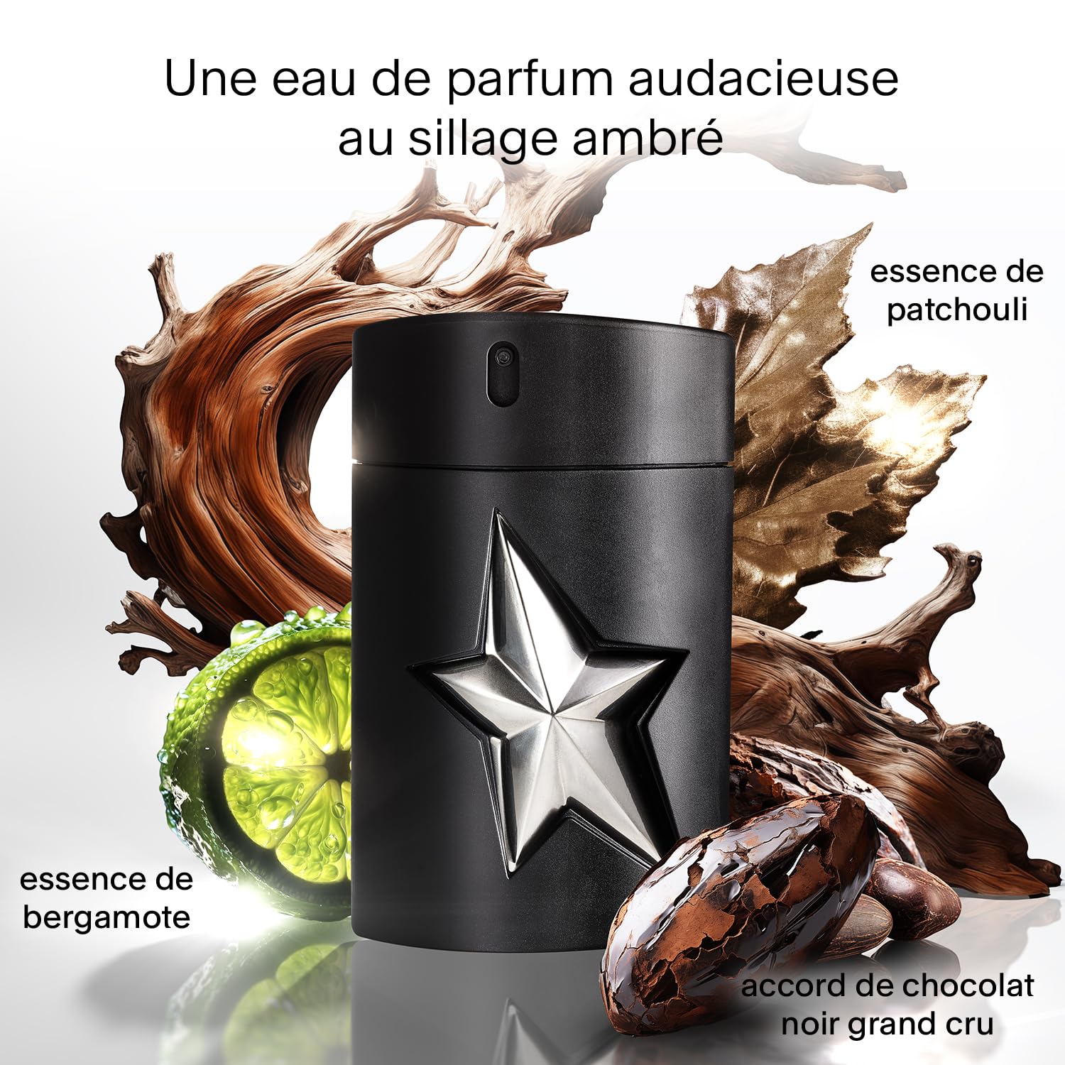 MUGLER - A*MEN FANTASM Eau De Parfum Rechargeable Pour Lui - Parfum Pour Homme - Gourmand, Aromatique et Ambré - Tenue Longue Durée - Spray Vaporisateur