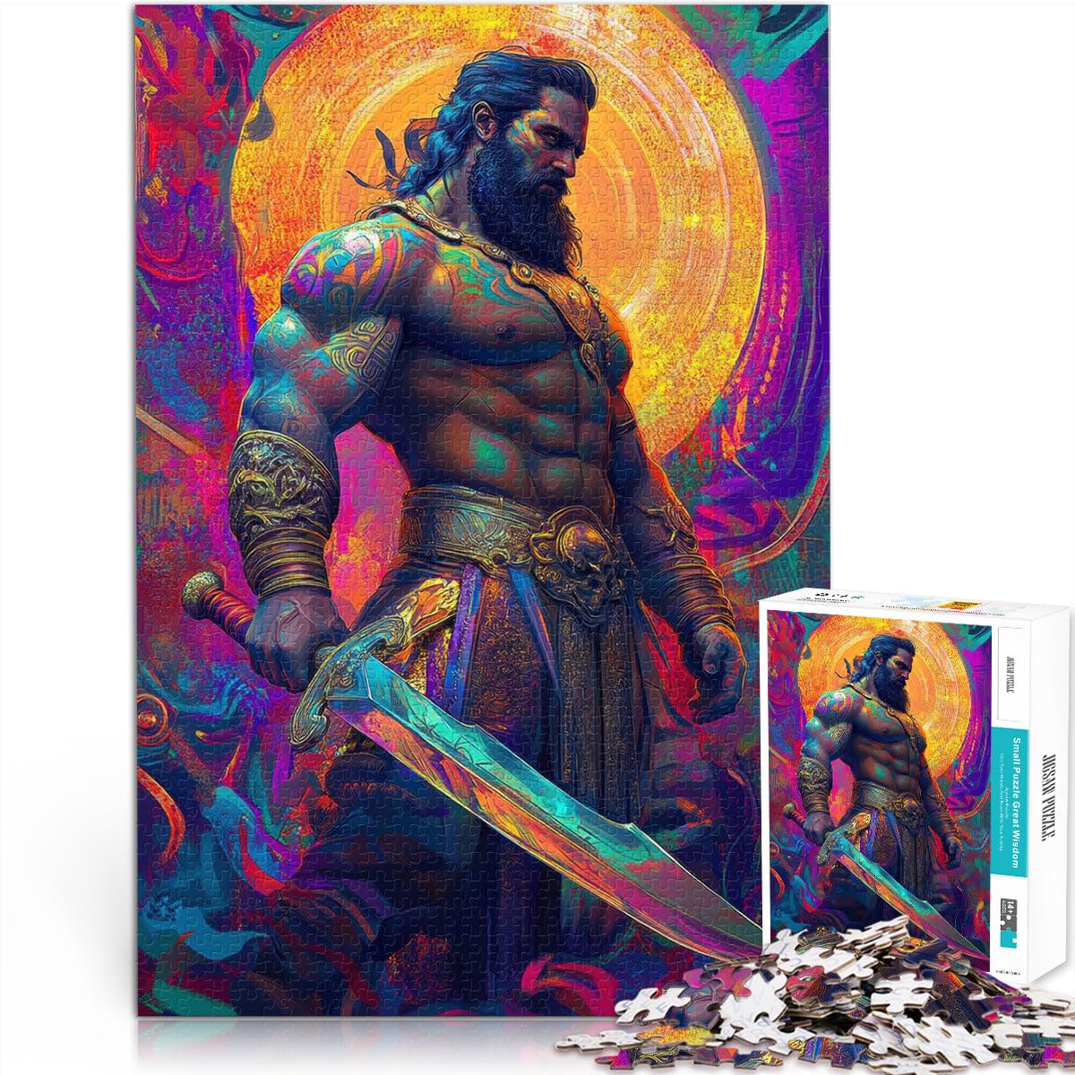 puzzles for teenagers 2000 pieces Hercules the Warrior learning educational toys 70x100cm Birthday Gift for ages 14+ โ image 1