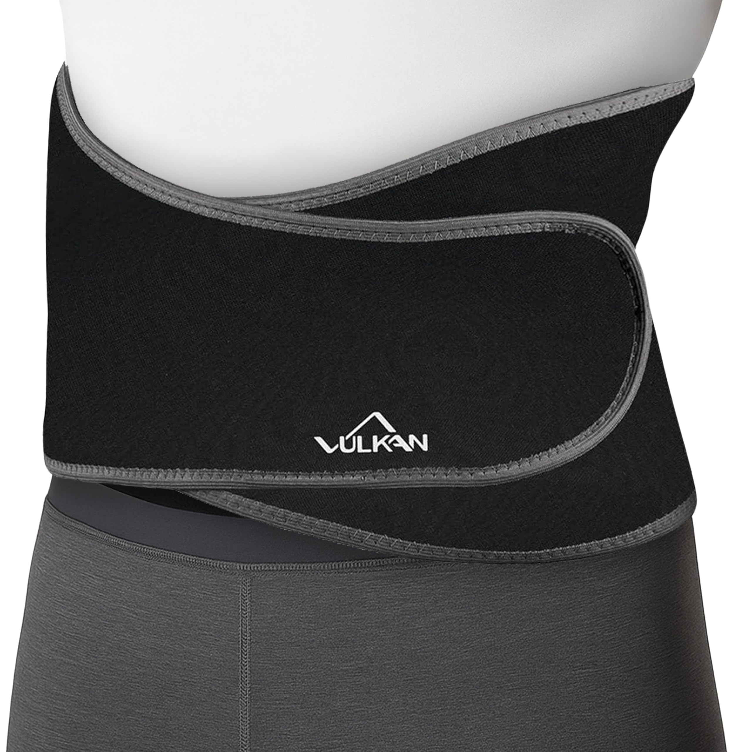 VULKAN Cintura di supporto lombare classica – Tutore lombare regolabile per alleviare il dolore lombare, sciatica e correzione posturale – Supporto lombare taglia unica per uomini e donne, vestibilità