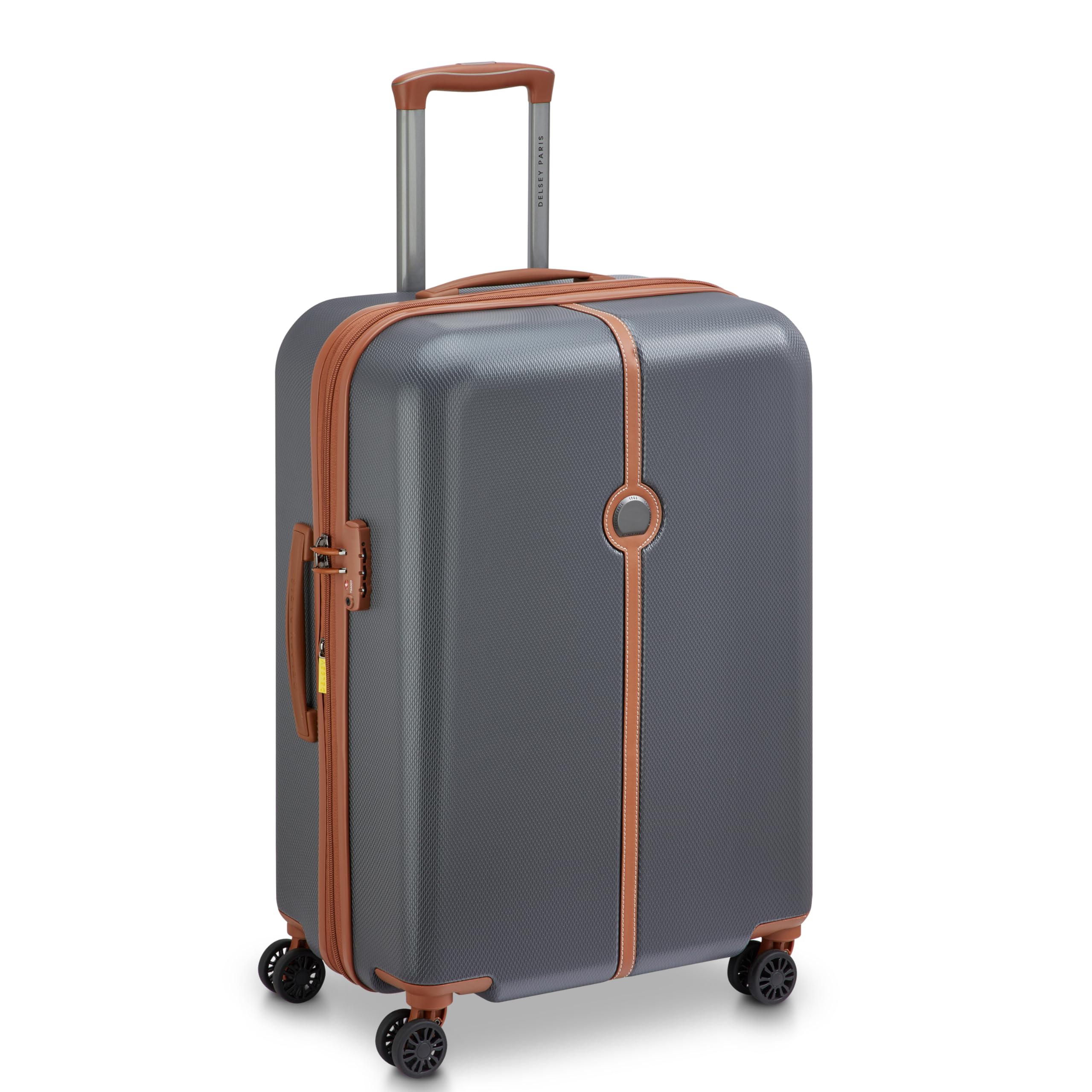 Lucette 66 cms Medium Check-in ABS/Polycarbonate Hard Sided 8 Wheels and Expandable Spinner Suitcase/Trolley Bag for Travel with TSA Lock- Anthracite-image-43