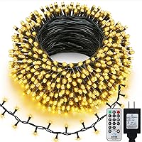 Vista 1 de echosari Guirnalda de 400 Luces LED de Navidad Conectables, Luces de Cadena Extra Largas de 66 Pies para Exteriores Conectables de Extremo a Extremo