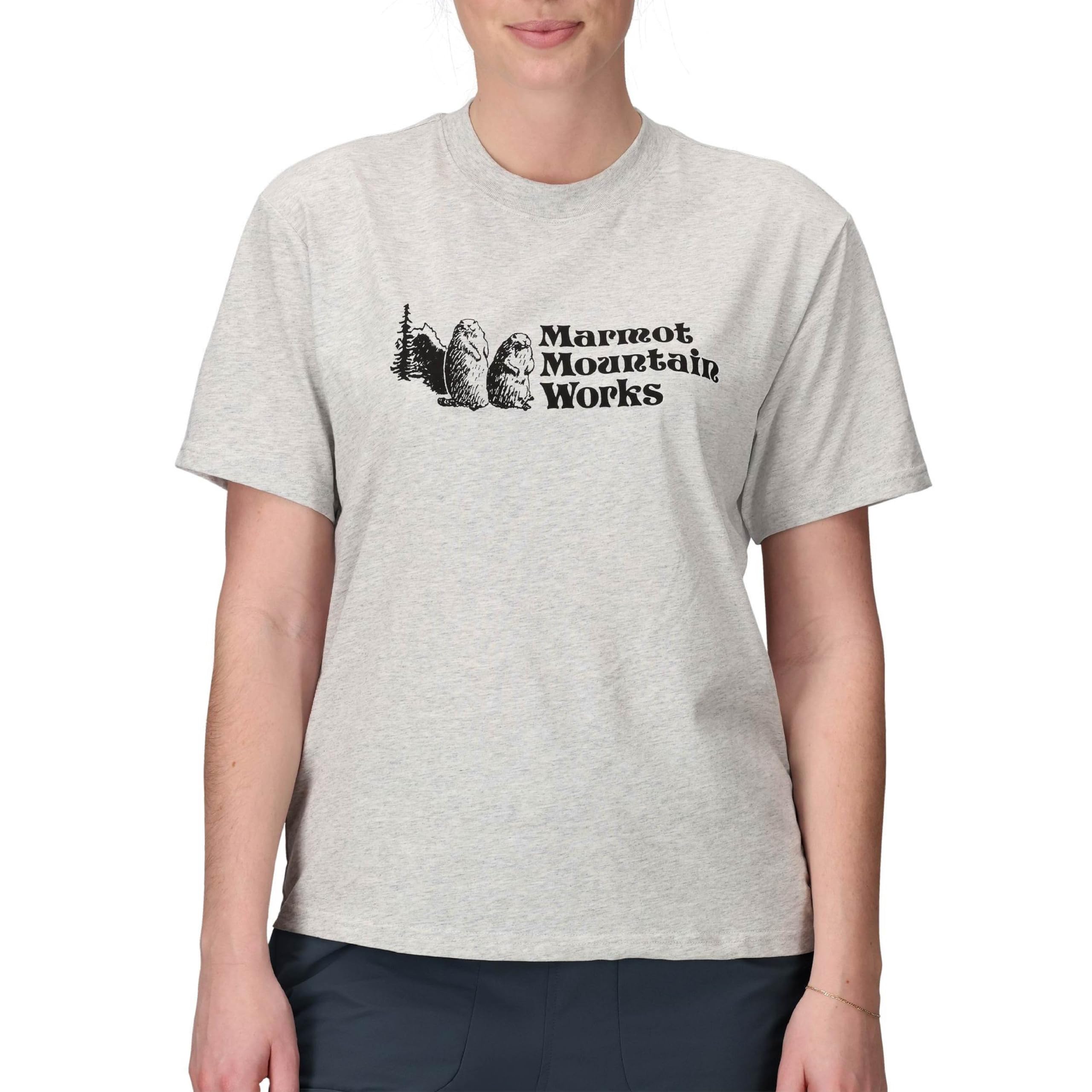 MARMOT Wm's MMW Tee SS T-Shirt outdoor-ready Light Grey Heather XL