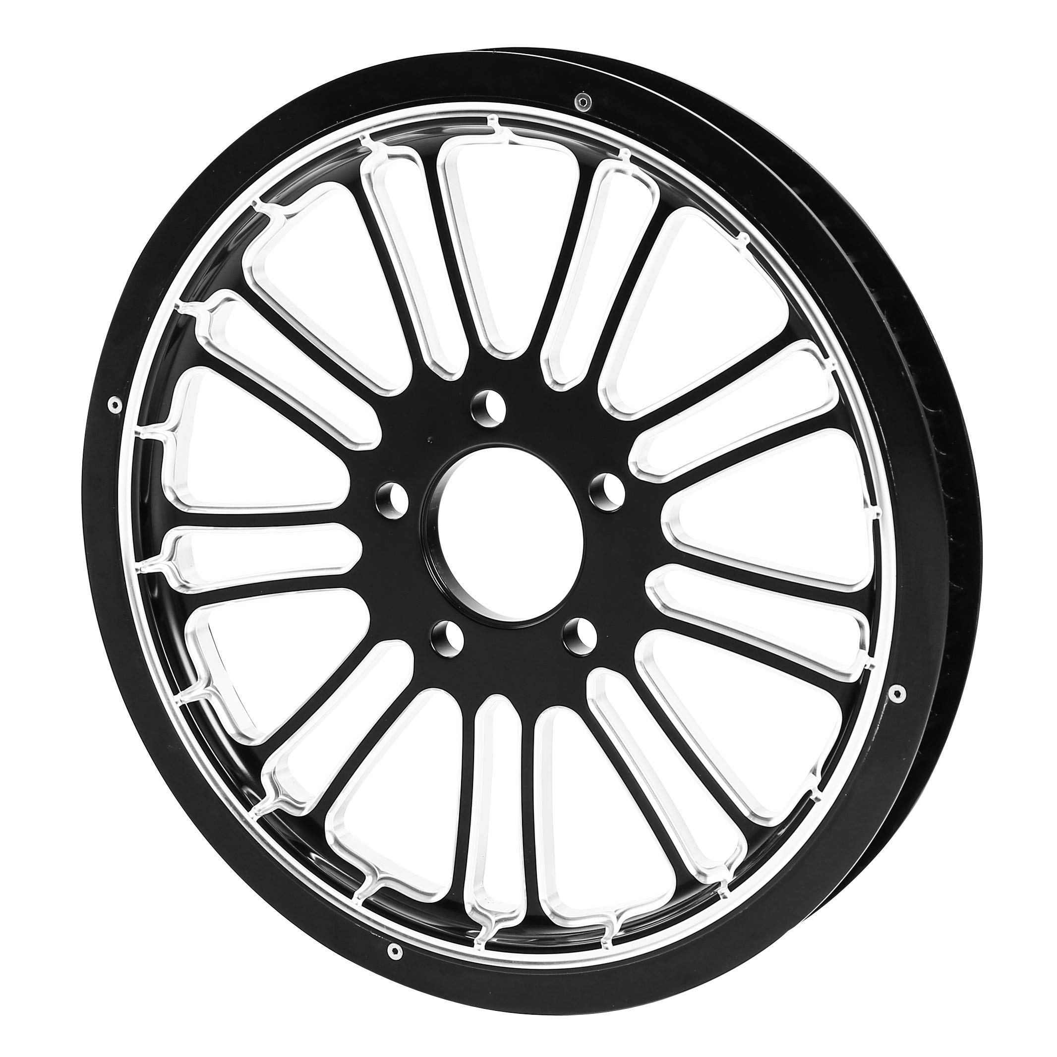 SLMOTO 18''x5.5'' Rear Wheel Belt Pulley Fit for Harley Touring Road King Road Street Electra Glide 2008-2020