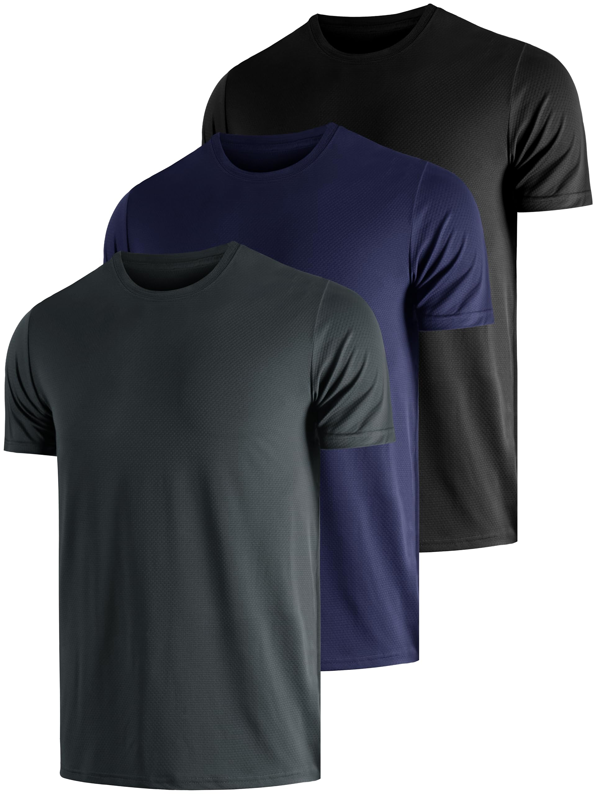 Camiseta De Protección UV para Hombre Paquete De 3 Unidades Protección Solar UPF 50+ Manga Funcional para Natación Entrenamiento De Secado Rápido para Exteriores Surf Senderismo Correr