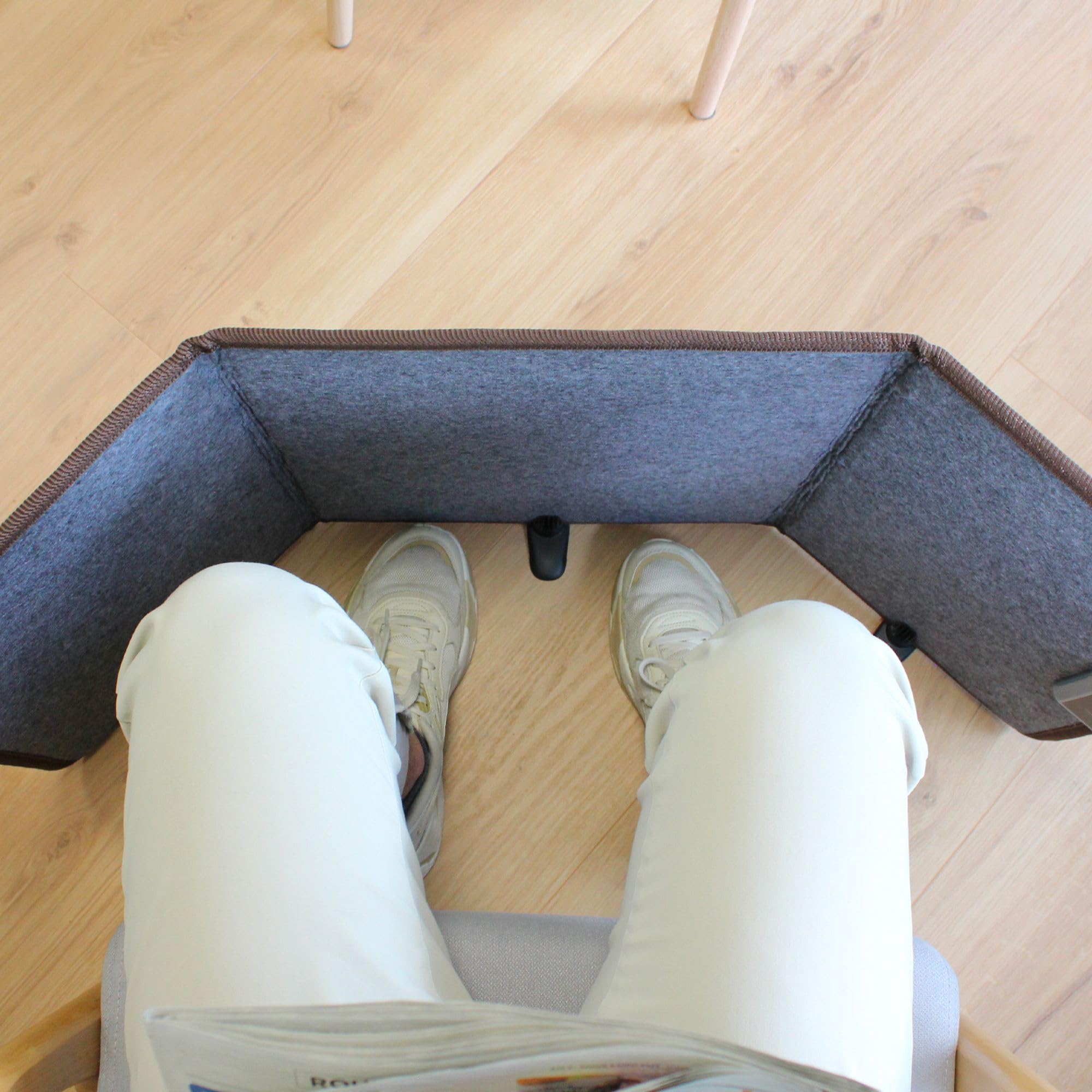 FISHTEC - Heizpanel, 3 Seiten, zusammenklappbar, drei Stufen, 45 55 65 °C, mit Fernbedienung, Timer – Fußheizung, Heizung, Dappoint, Büro, Wohnzimmer, Schlafzimmer