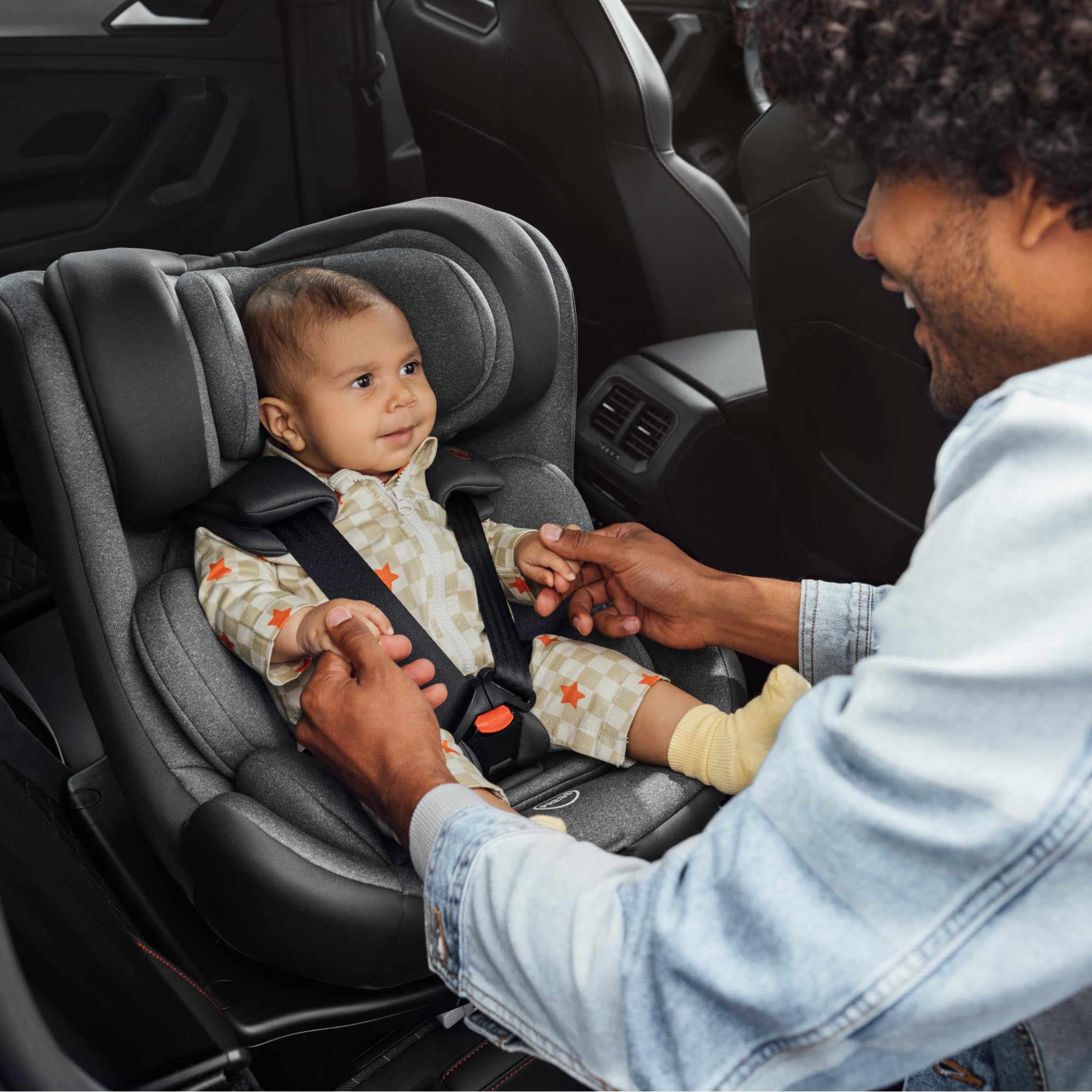 Bebeconfort EvolveFix i-Size Seggiolino Auto 0-36 kg, 360 girevole, 0-12 anni, 40-150 cm, Isofix, Reclinabile 5 posizioni, Regolabile in Altezza, Top Tether, Tessuti Traspiranti, Colorato di Nero