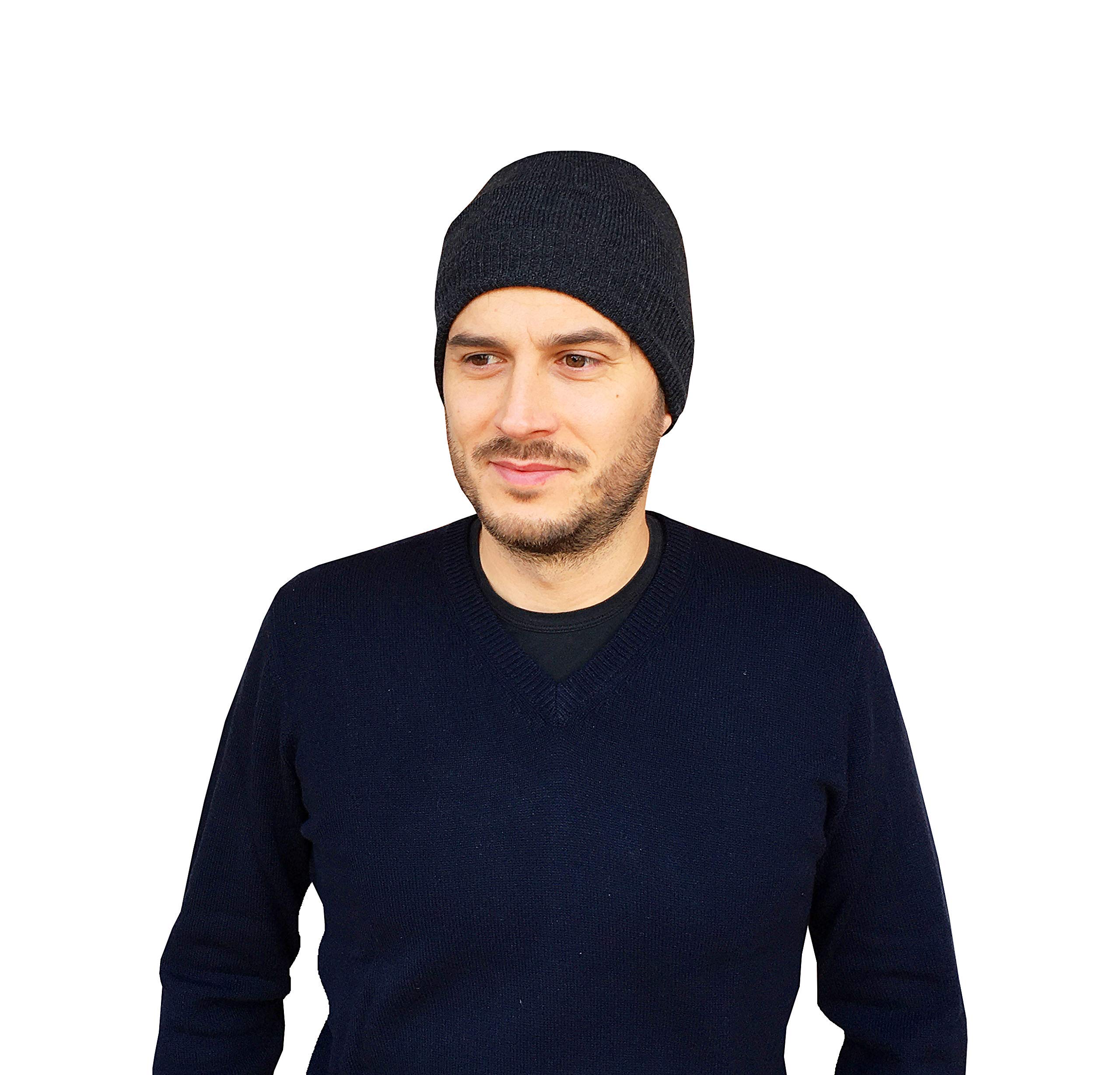 Berretto Cappello Uomo Invernale Cachemire 100%