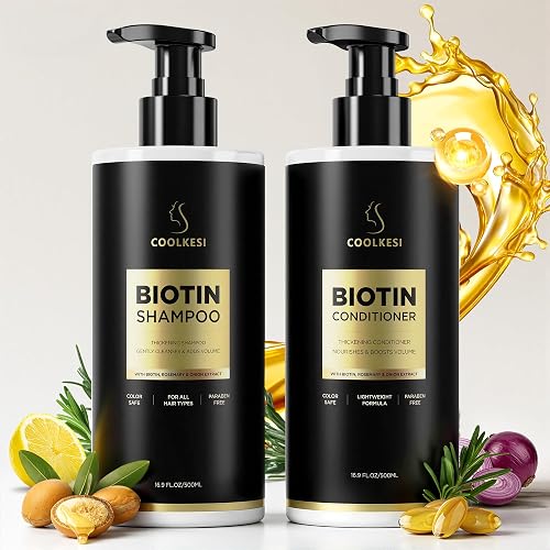 COOLKESI Tripeptide-Infused Biotin Hair Growth Set 2x16.9oz