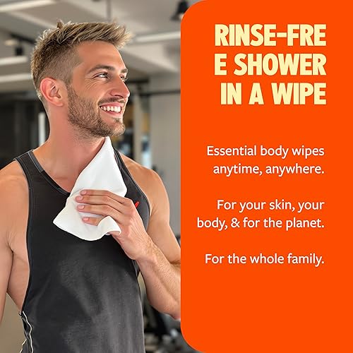 Miniatura 7 de Toallitas corporales HyperGo XL para mujeres y hombres – 30.5 cm x 30.5 cm Toallitas de limpieza corporal completas sin enjuague, 20