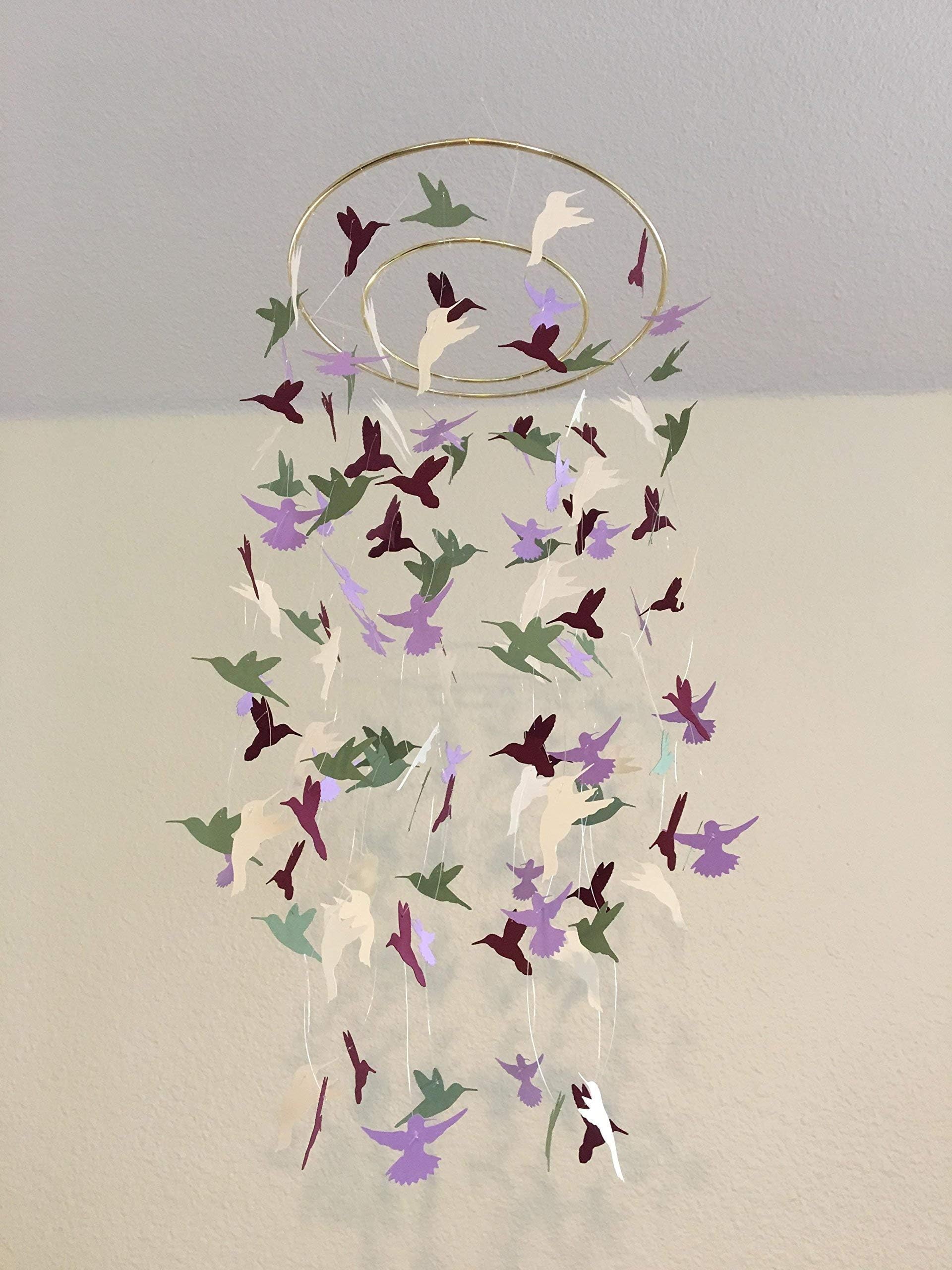 Hummingbird mobile, mobile, nursery mobile, window decor, office decor, photo prop, wedding decoration, baby shower gift, baby shower decor