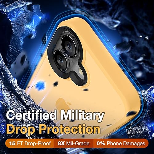 Miniatura 8 de Yriklso Funda para iPhone 12, a prueba de golpes para iPhone 12 Pro, protección contra caídas de grado militar, funda protectora rígida delgada