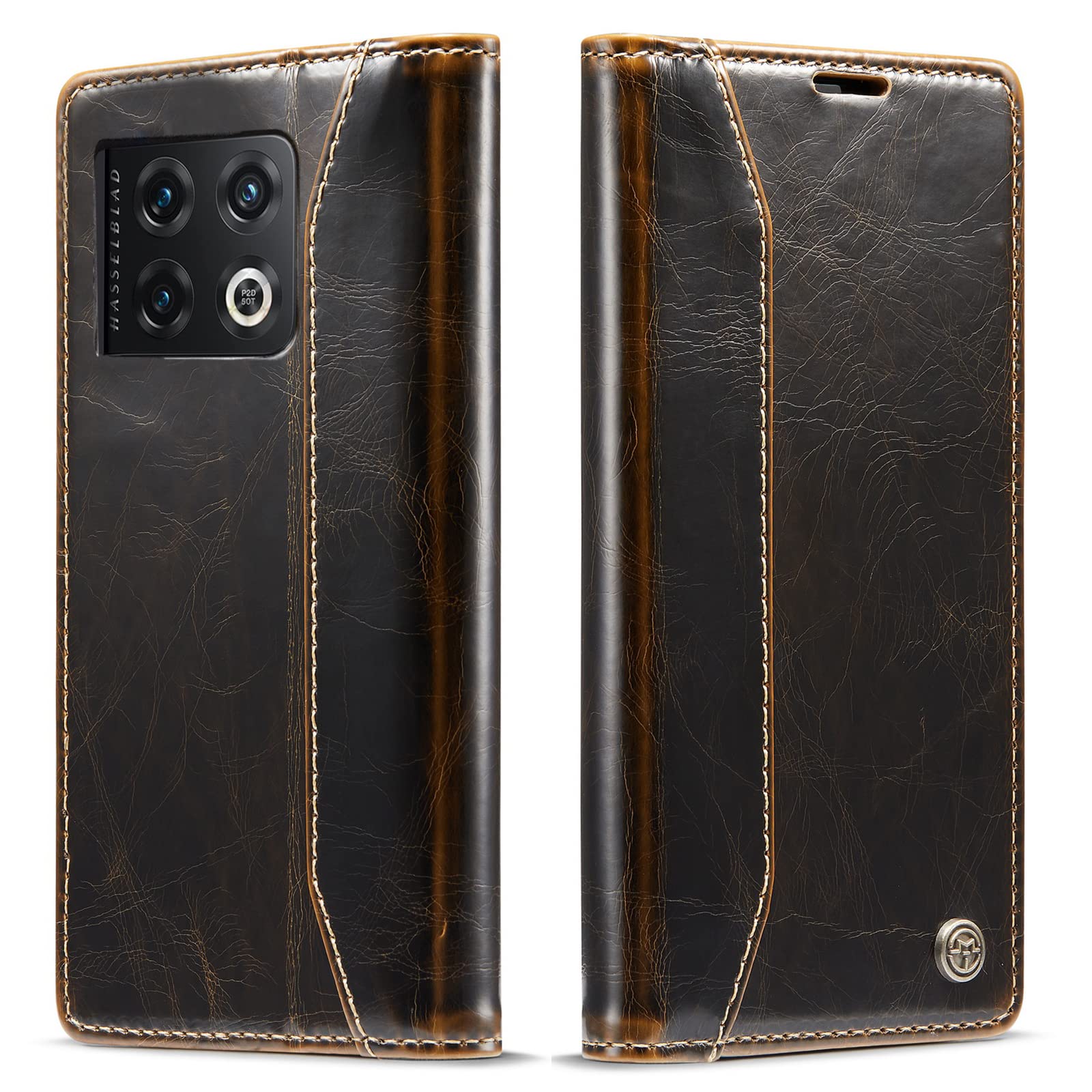 Excelsior Premium PU Leather Wallet flip Cover case with | Card and Cash Slot | 360 Full Body Protection | Inner TPU case for Oneplus 10 Pro (Brown) (B0BKYNLG7J) Amazon Price History, Amazon Price Tracker