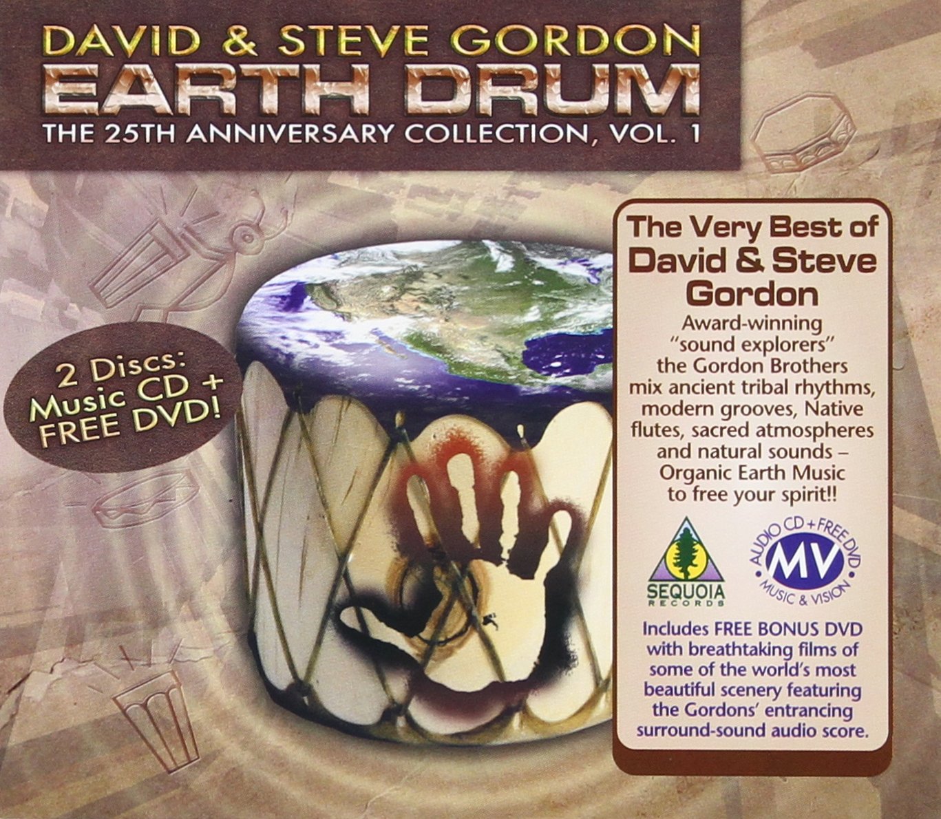 Earth Drum: The 25th Anniversary Collection, Vol. 1 [Audio CD] Gordon, David & Steve