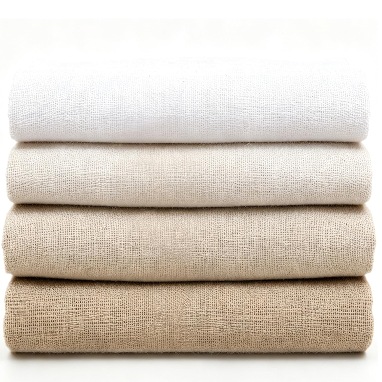 Tissu en lin au mètre - Tissu d'ameublement - Beige - Tissu