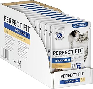 PERFECT FIT™ Katze Portionsbeutel Indoor mit Huhn 12 x 85g product image