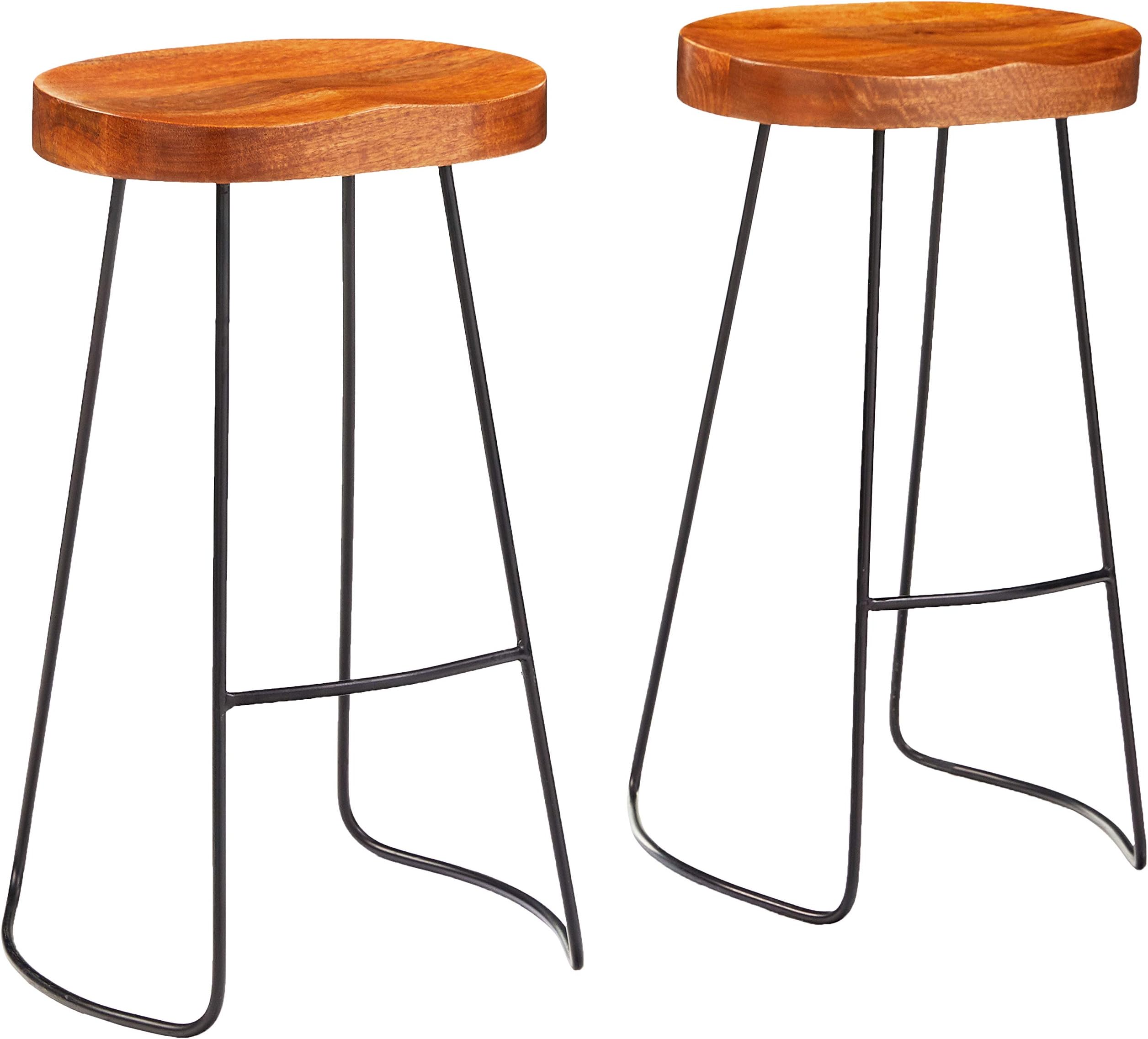 2-Pack Gavin Barstool, 17x12x30, Cherry