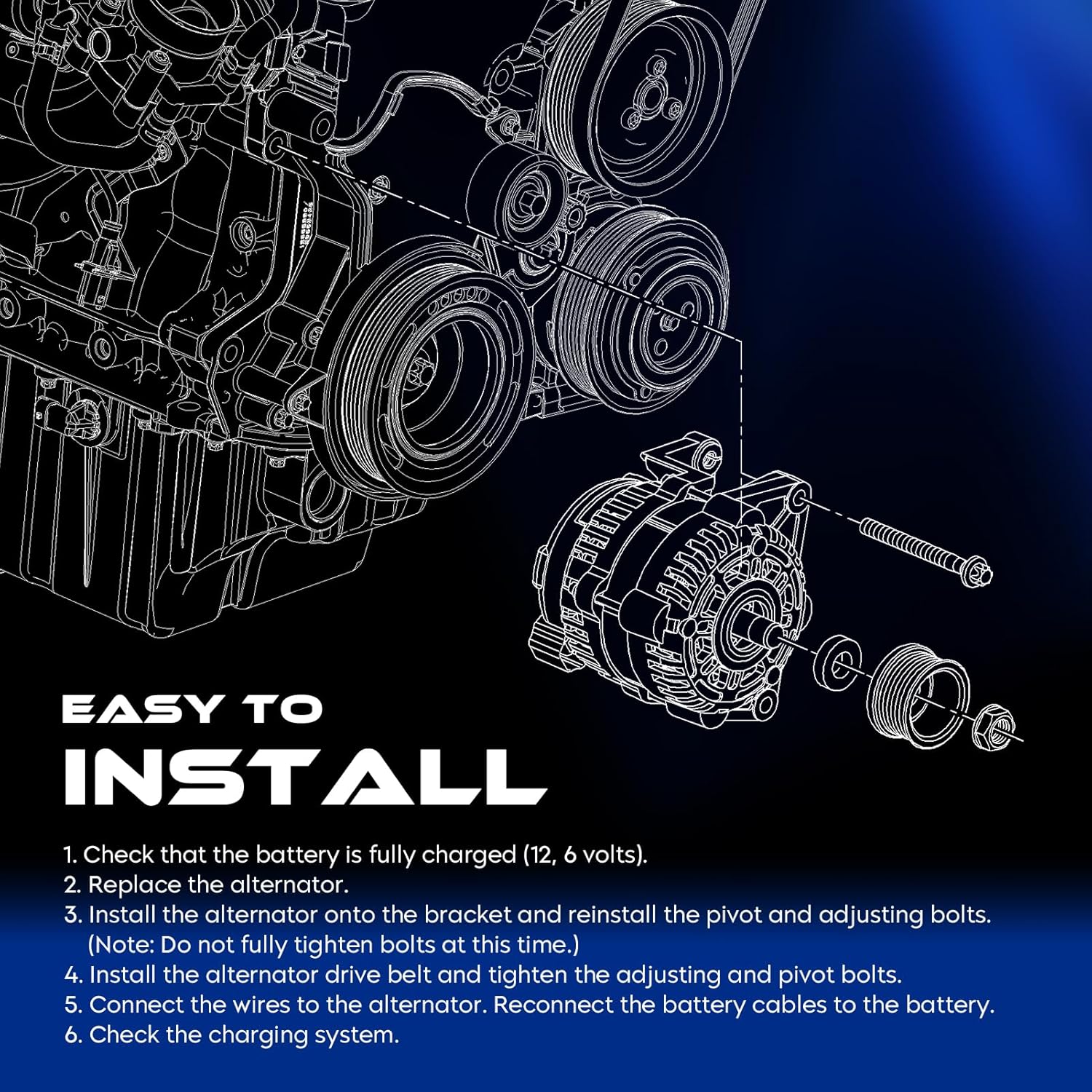 New Alternator for Nissan Maxima 3.0L 1995-2000 2002-2003, for Murano 3.0L 2003-2007, for Infiniti I30 3.0L V6 1998-2000 I35 2002-2004, Replace for 23100-0L701, 23100-31U01