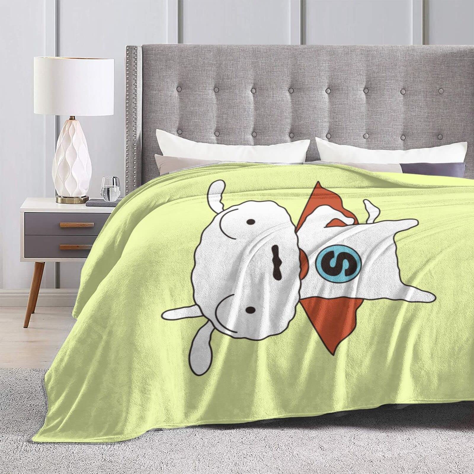 Amazon｜クレヨンしんちゃん シロ (2) オシャレ 毛布 ブランケット