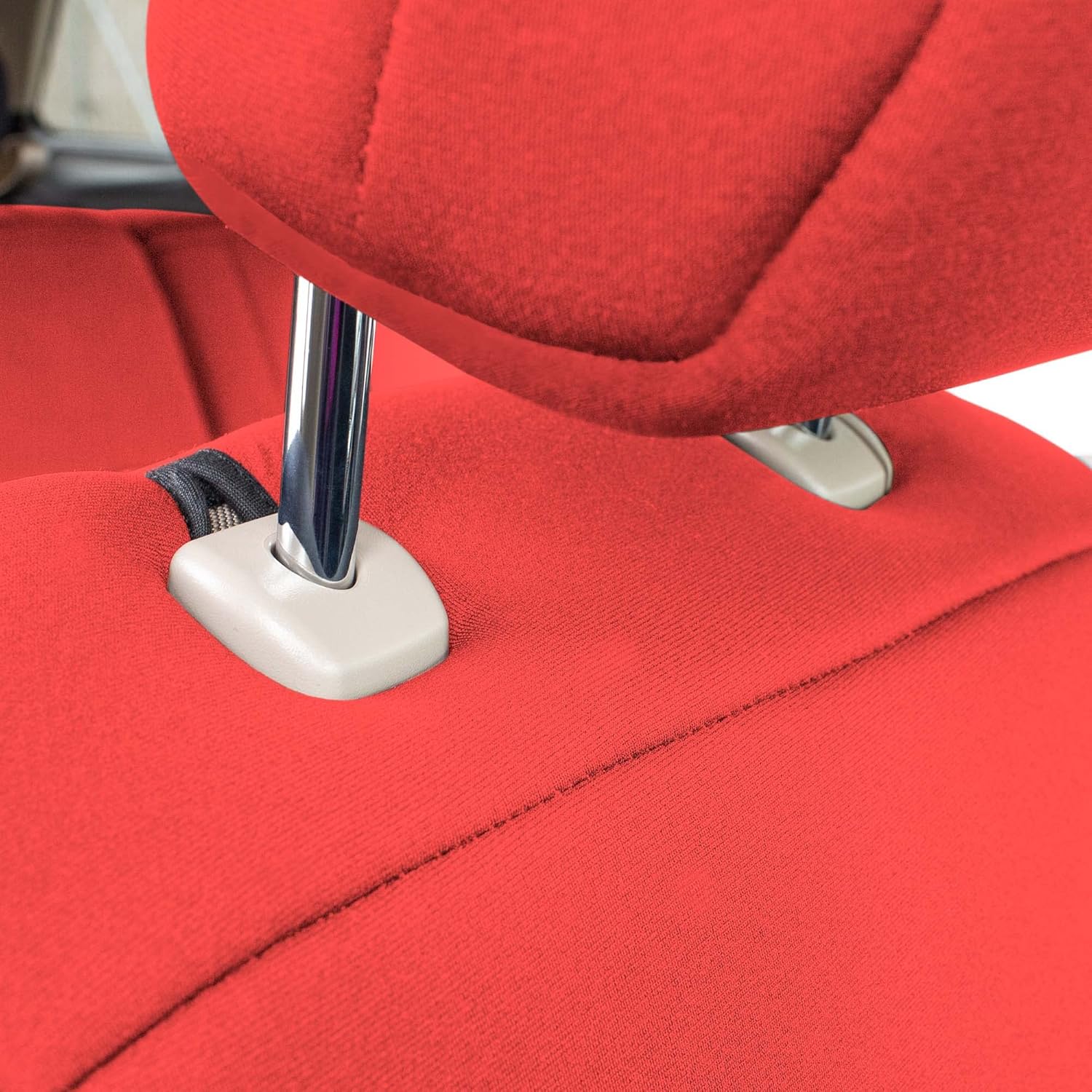 FH Group Custom Fit Car Seat Covers Specifically Made for 2020-2024 Ford Explorer Base, Ultraflex Neoprene Water Resistant Automotive Seat Covers - Front Set Solid Red