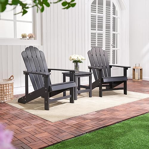 Miniatura 2 de Adirondack - Sillas resistentes a la intemperie, silla de hoguera para patio, sillas de exterior resistentes, sillas de césped, fácil montaje, 350