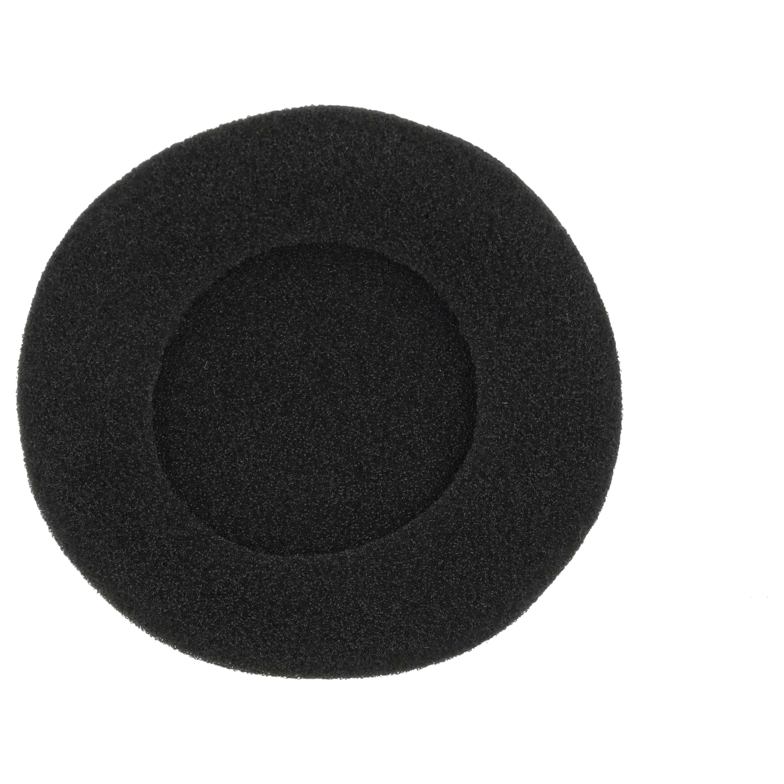 vhbw 20x Ohrpolster kompatibel mit Sennheiser PX80 | PX90, PX300 Kopfhörer Headset, Schaumstoff Schwarz, Matt