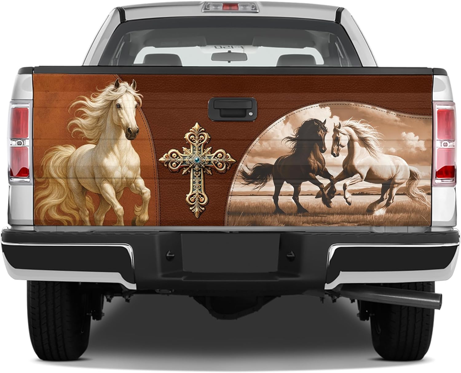 ThangPham Shop Native Horse Truck Tailgate Wrap – Tailgate Wrap with Horse Theme