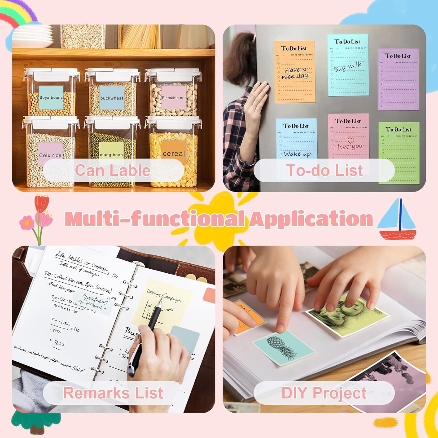 Mini Thermal Printer Sticker Paper, 12 Rolls Colored Thermal Sticker Paper Kids Instant Camera Refill Print Paper, Atnadov HD Thermal Paper for Most Kids Instant Camera (Colored -12 Rolls） - Image 4