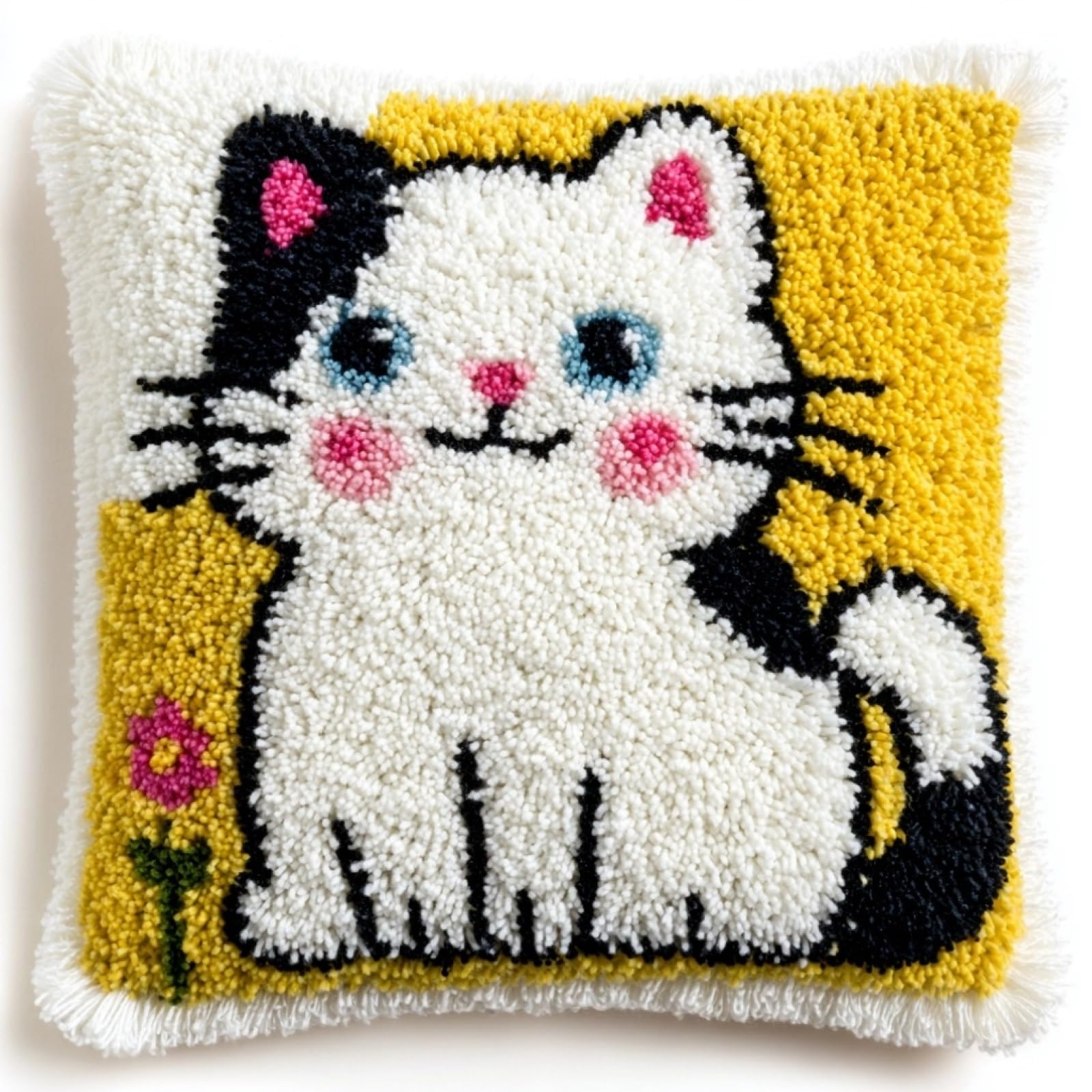 AxiangziK Latch Hook Cushion Kit for Beginners,Animal cat