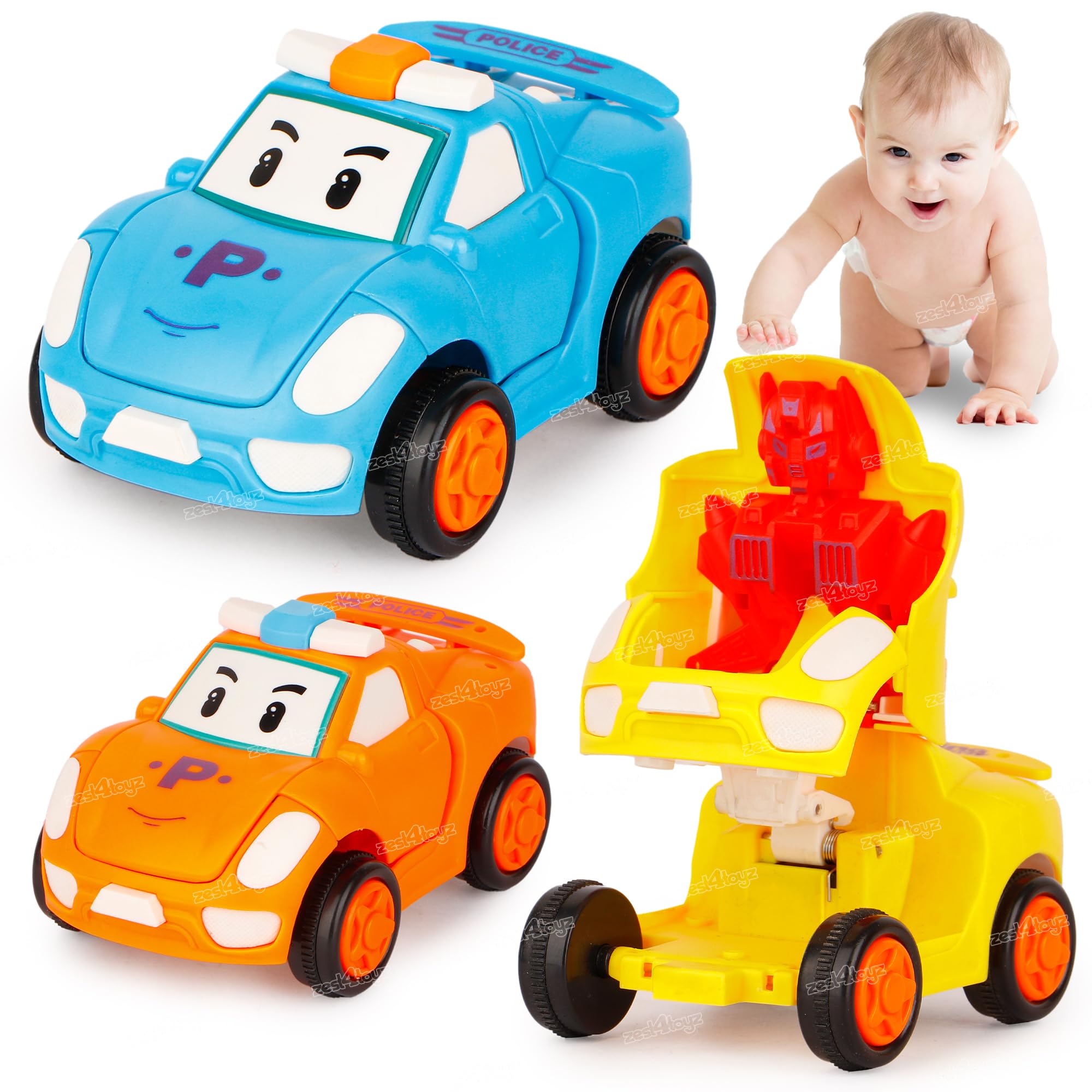 Zest 4 Toyz Friction Powered Cartoon Cars Car Toy Push and Go Car Vehicles Toys, Cartoon Cars for Toddlers Kids| Crawling Vehicle Toy for Kids Pack of 3 (B0CLJFMVHH) Amazon Price History, Amazon Price Tracker
