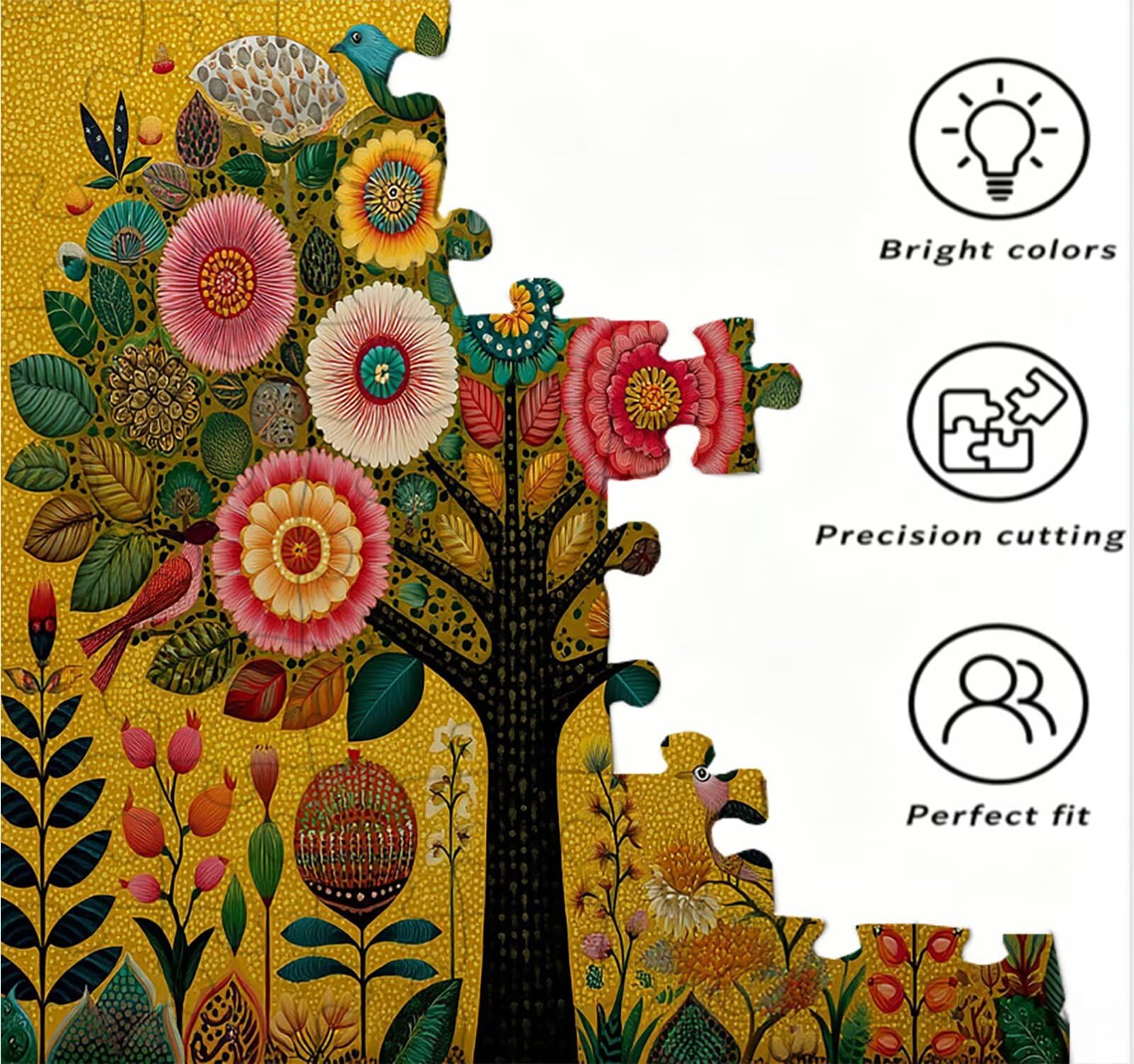 Puzzle dla dorosłych 3000, drzewo kwiat 3000 elementów puzzle dla dorosłych, klasyczne gry edukacyjne, gry i zajęcia rodzinne, do dekoracji ścian domu, świetny pomysł na prezent R0KH-810