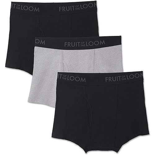 Fruit of the Loom Men's Breathable Boxer Briefs (Regular & Big Man)