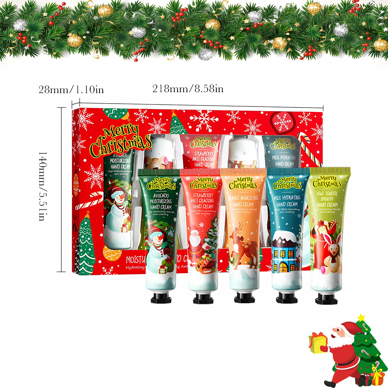 Amazon.com : Pakfung Christmas Hand Cream Gift Set - 5 x 30ml Mini