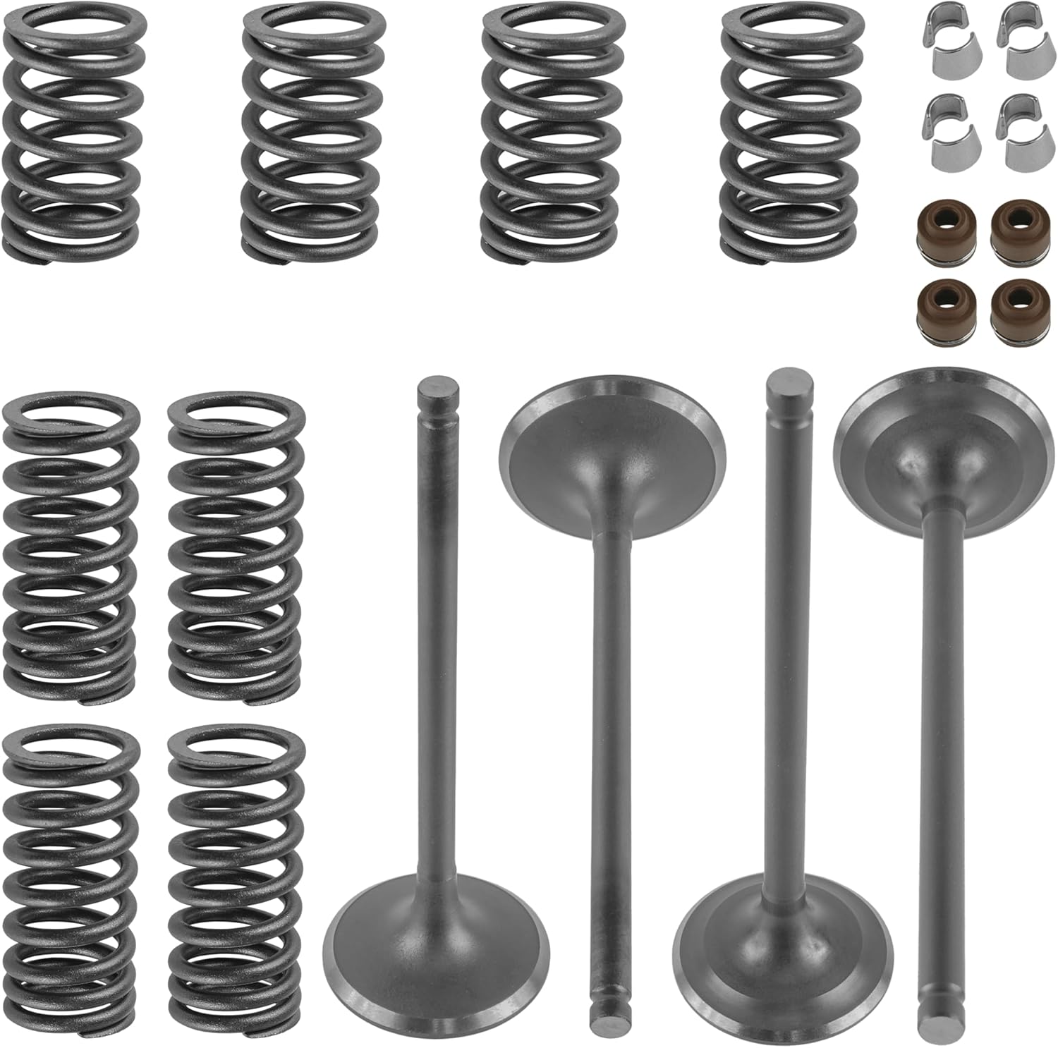 Caltric Cylinder Intake and Exhaust Valve Kit Compatible with Honda Rincon 650 TRX650R 2003 2004 2005