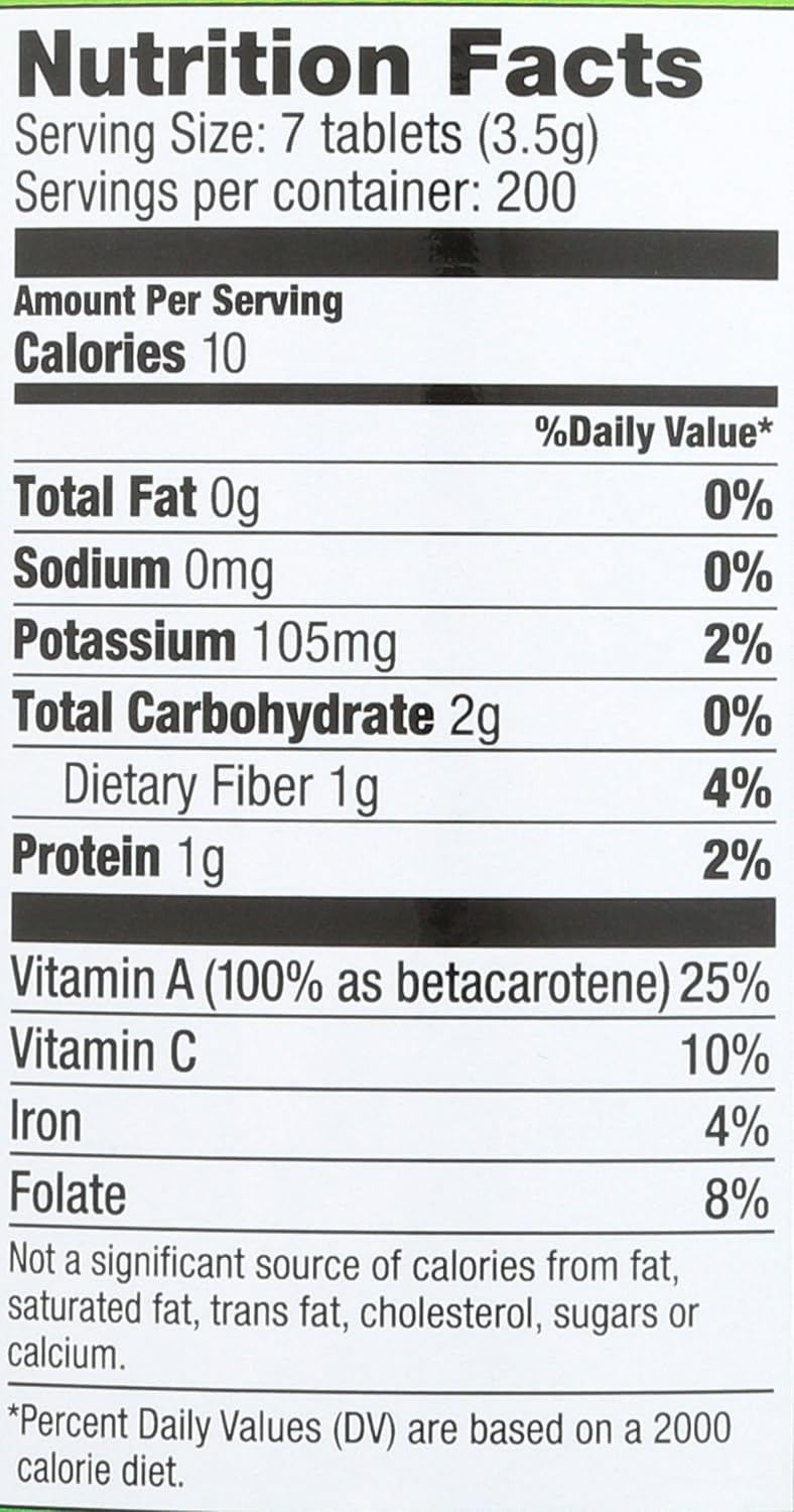 Pines Organic Wheat Grass, 1400 Count Tablets