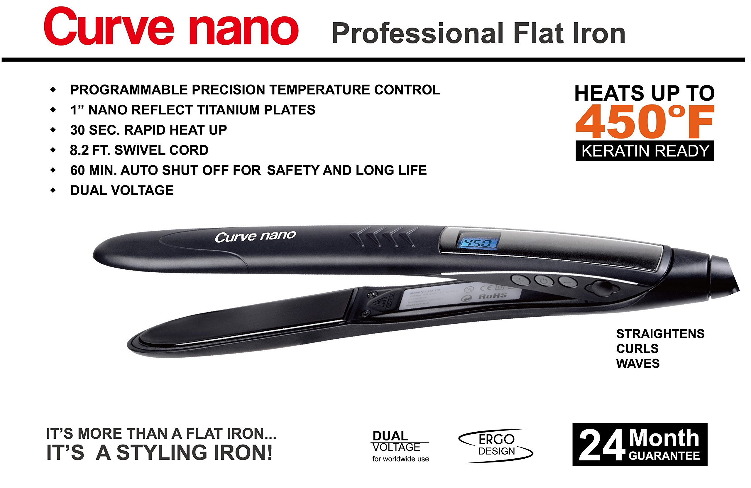 Professional Titanium Flat Iron Keratin Ready