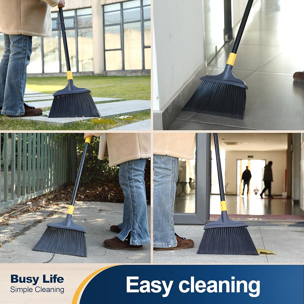 Heavy-Duty Broom Outdoor Commercial Perfect For Courtyard Garage Lobby Mall Market Floor Home Kitchen Room Office Pet Hair Rubbish 54Inch | Philippines - View #11