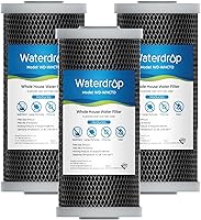 Vista 11 de Waterdrop Whole House - Cartucho de filtro de agua para sedimentos de carbono CTO para GE FXHTC, GXWH40L, W10-PR, Culligan RFC-BBSA, 10 x 4.5