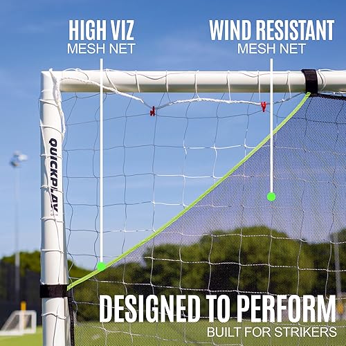 Miniatura 4 de QUICKPLAY Target Net Lite con 5 zonas de objetivo  Practica disparos y precisión de pases  Marco de portería de fútbol no incluido